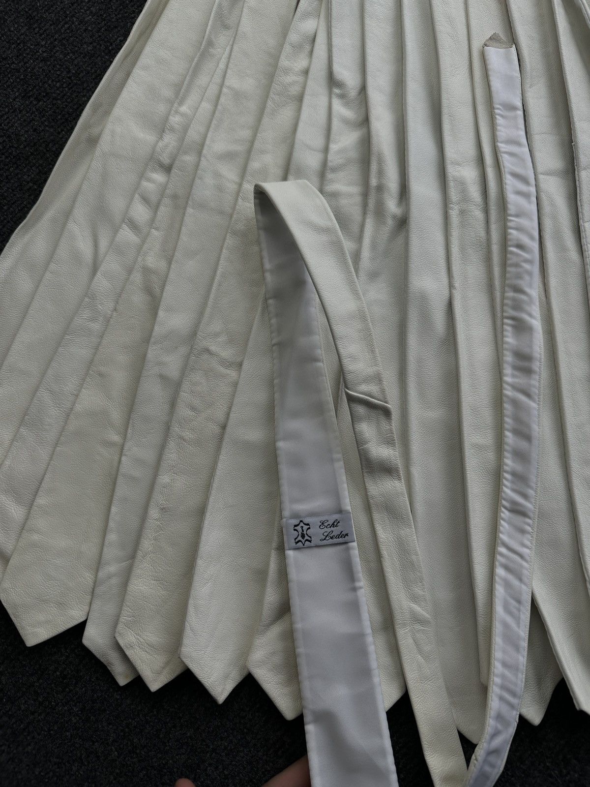 Other 🚨 LEATHER WHITE ITALY TIE LUXURY VNTG RARE OLD MONEY Size ONE SIZE - 2 Thumbnail