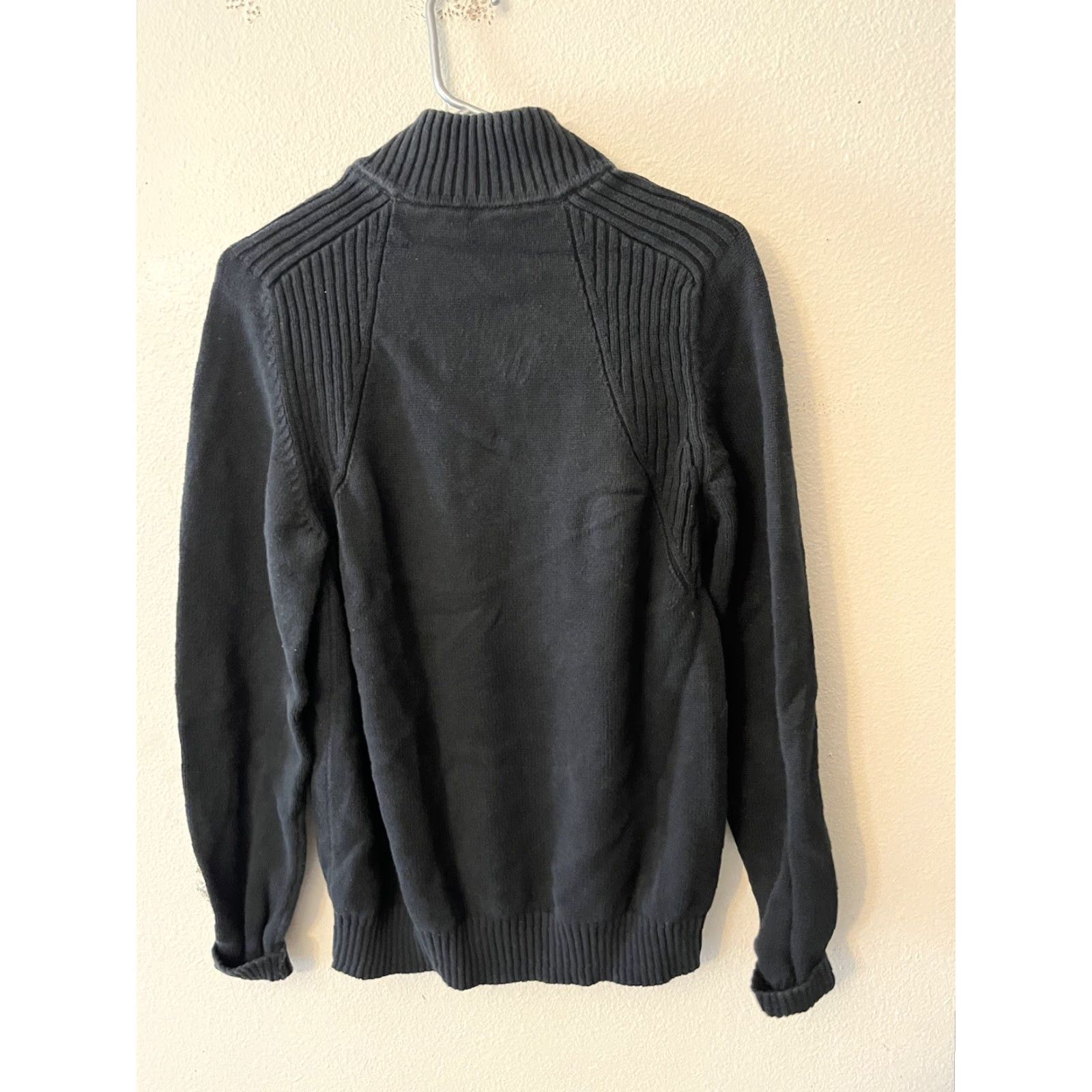DKNY VINTAGE DKNY Jeans Sweater Shirt Mens M 1/4 Zip Black Mock Neck Knit Pullover Classic Preppy Holiday 90s Mens Size US M / EU 48-50 / 2 - 2 Thumbnail