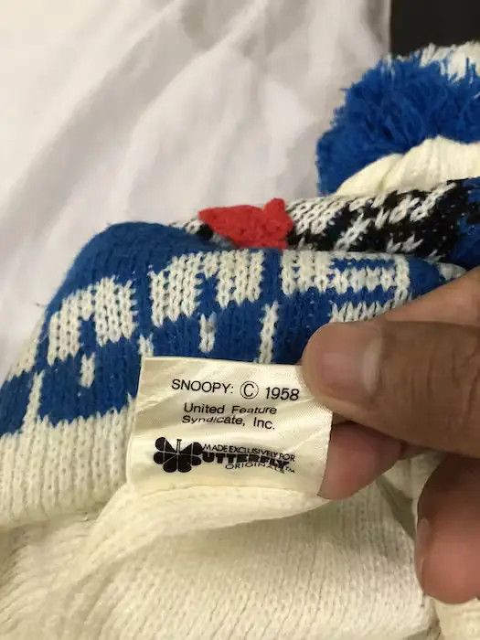 Cartoon Network × Peanuts Vintage Snoopy Cartoon Beanie Hat Size ONE SIZE - 3 Thumbnail
