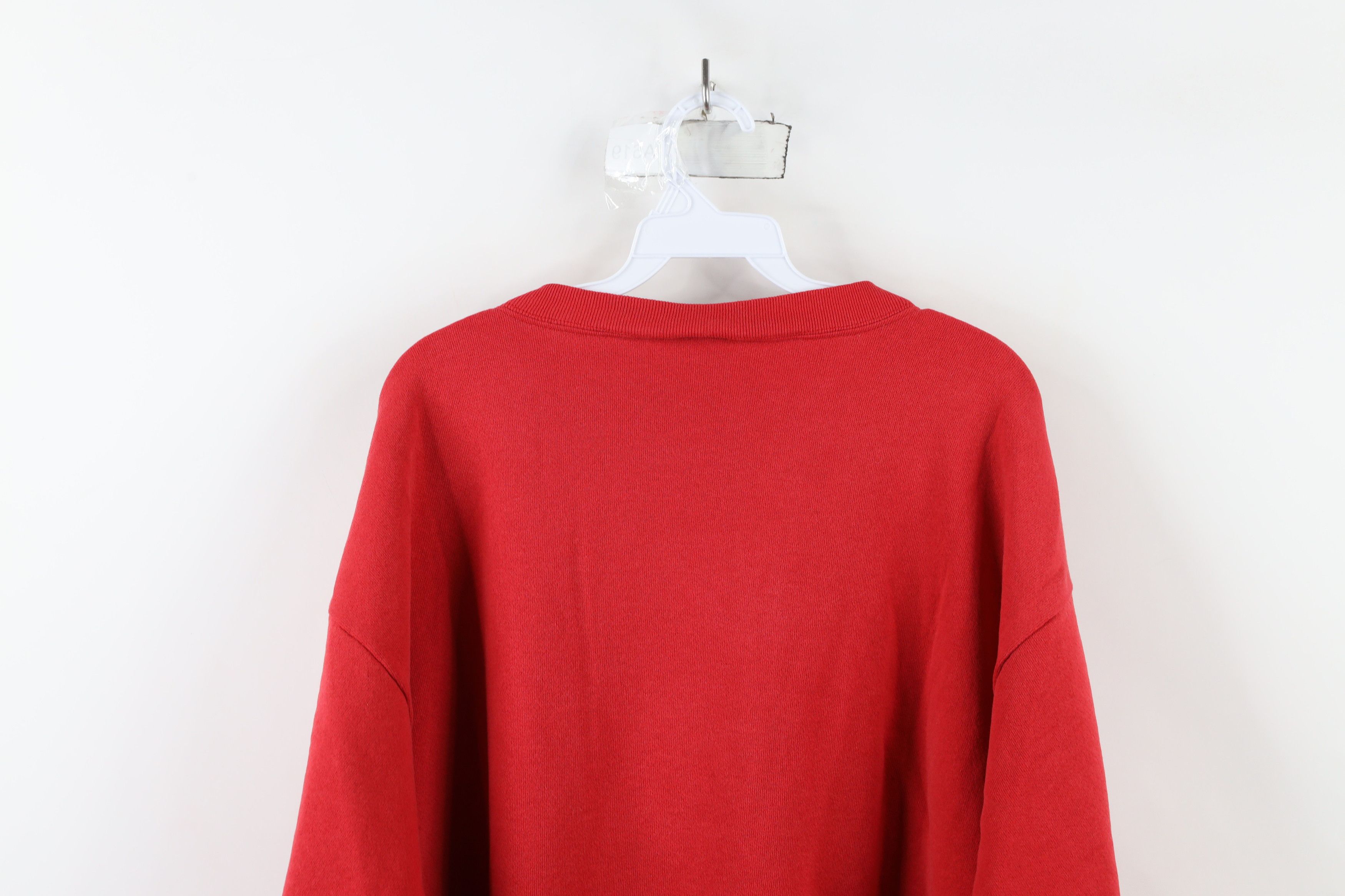 Vintage Vintage 90s Streetwear Ohio Nature Bird Sweatshirt Red USA Size US XXL / EU 58 / 5 - 11 Thumbnail