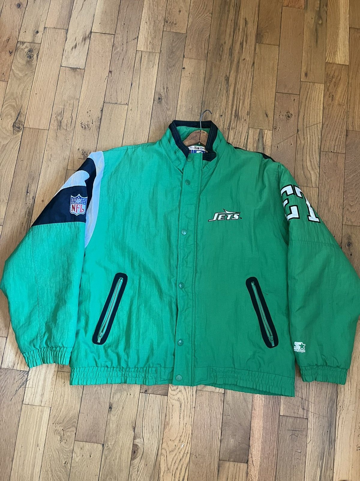 Starter New York Jets starter jacket (classic logo) Size US XL / EU 56 / 4 - 1 Thumbnail