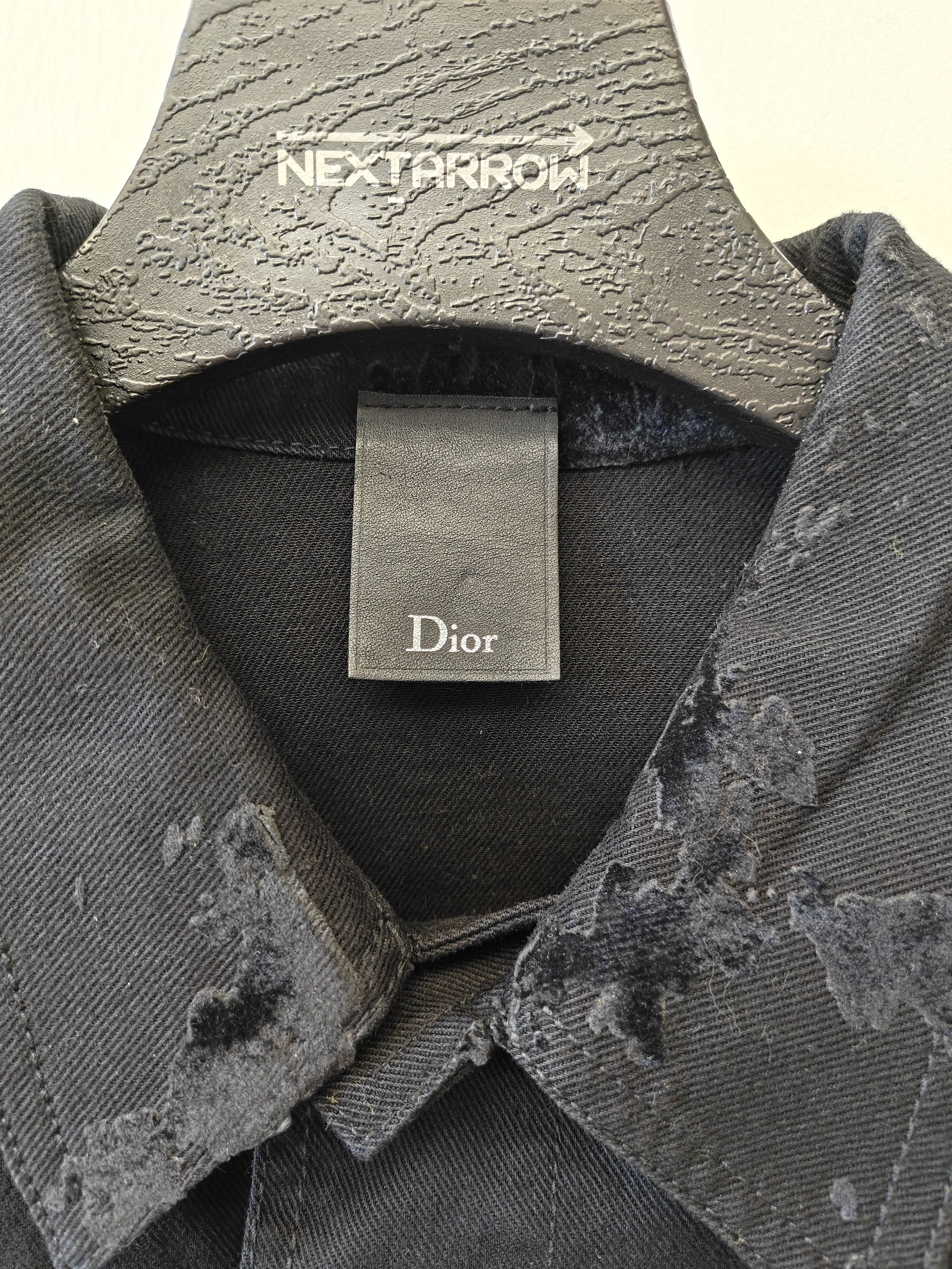 Dior Dior Homme By Hedi Black Distressed Denim Jacket Size 46 Size US S / EU 44-46 / 1 - 8 Thumbnail