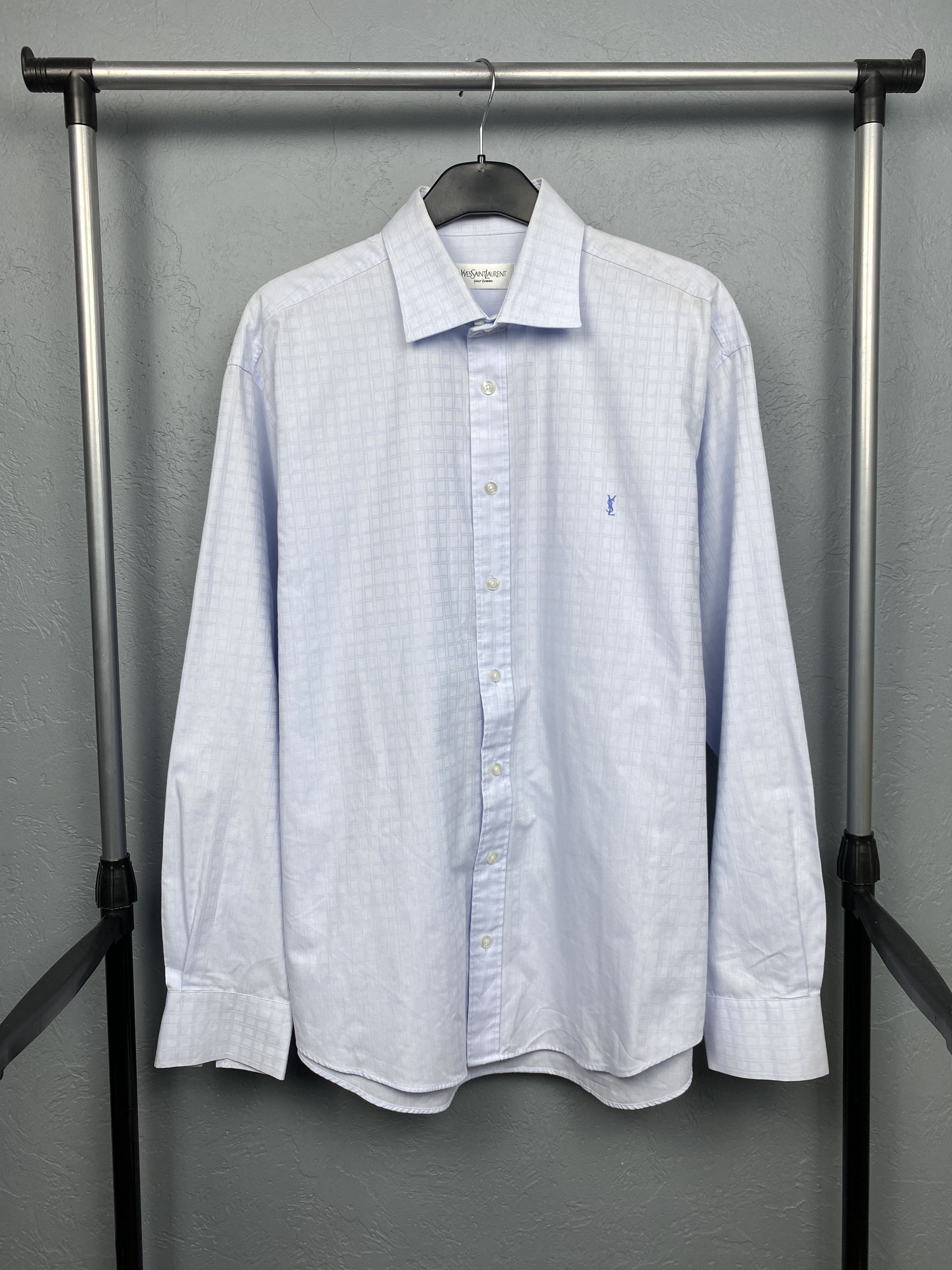 Yves Saint Laurent Yves Saint Laurent YSL Mens Long Sleeve Shirt Size US L / EU 52-54 / 3 - 1 Thumbnail