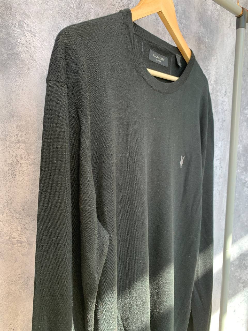 Allsaints AllSAINTS NOMO CREW Sweatshirt Black Longsleeve Logo Size US XXL / EU 58 / 5 - 2 Thumbnail