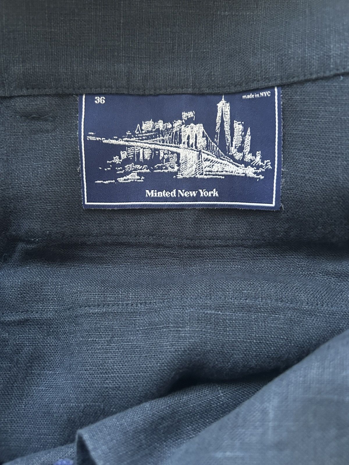 Minted New York 🚀 Minted NY Linen Pleated Trousers🚀 Size US 36 / EU 52 - 2 Thumbnail