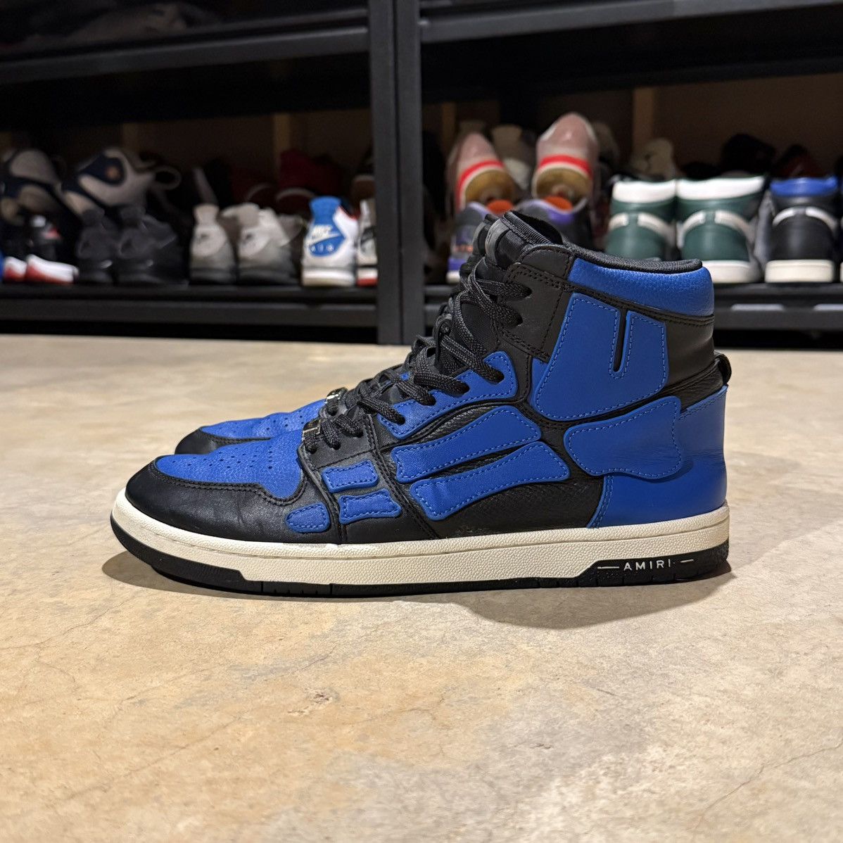 Amiri Amiri Skel Top High Sneaker Black Blue US 11 Size US 11 / EU 44 - 1 Thumbnail