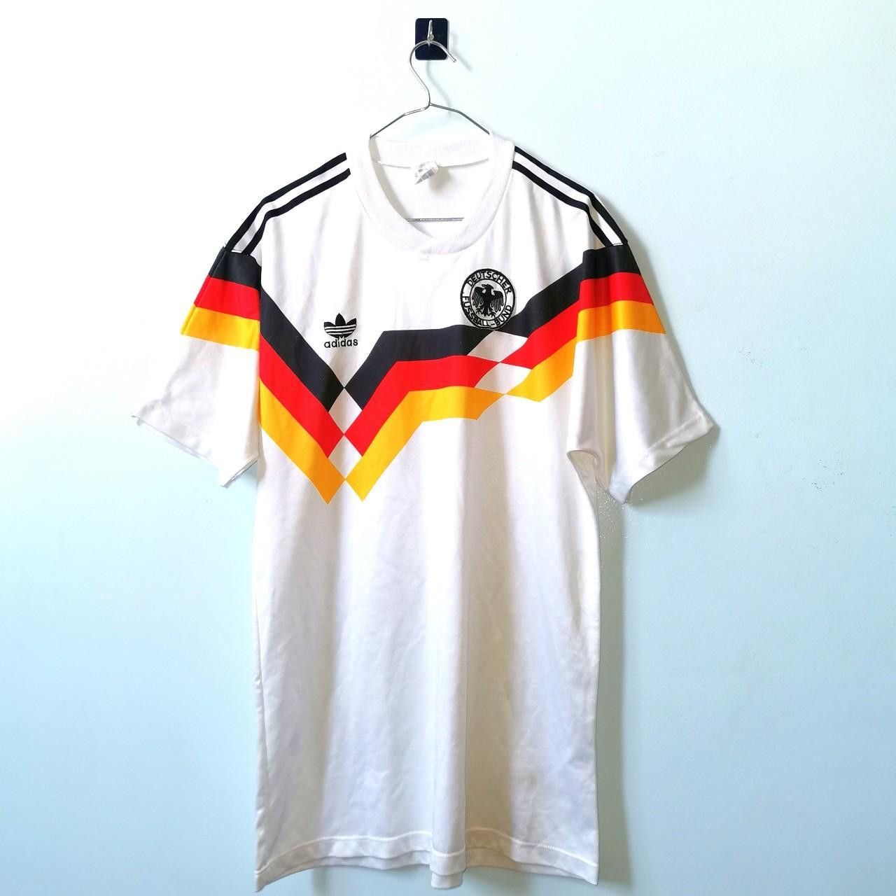 Adidas Germany 1988 1989 1990 Home Shirt Jersey Size US XL / EU 56 / 4 - 1 Thumbnail