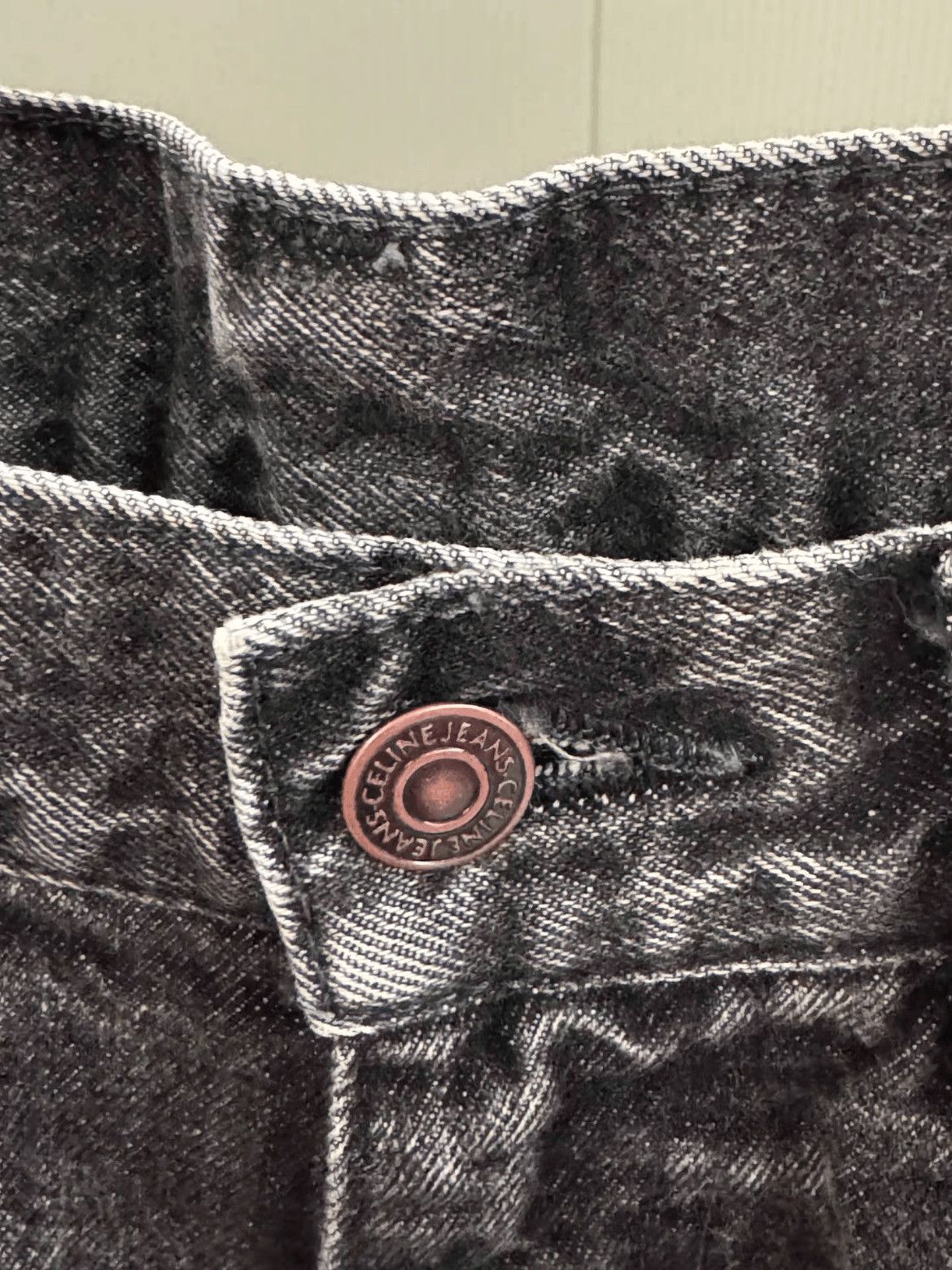 Celine Celine Celine 22SS Elephant Charcoal Bell Bottom Denim-250 Size US 31 - 3 Thumbnail