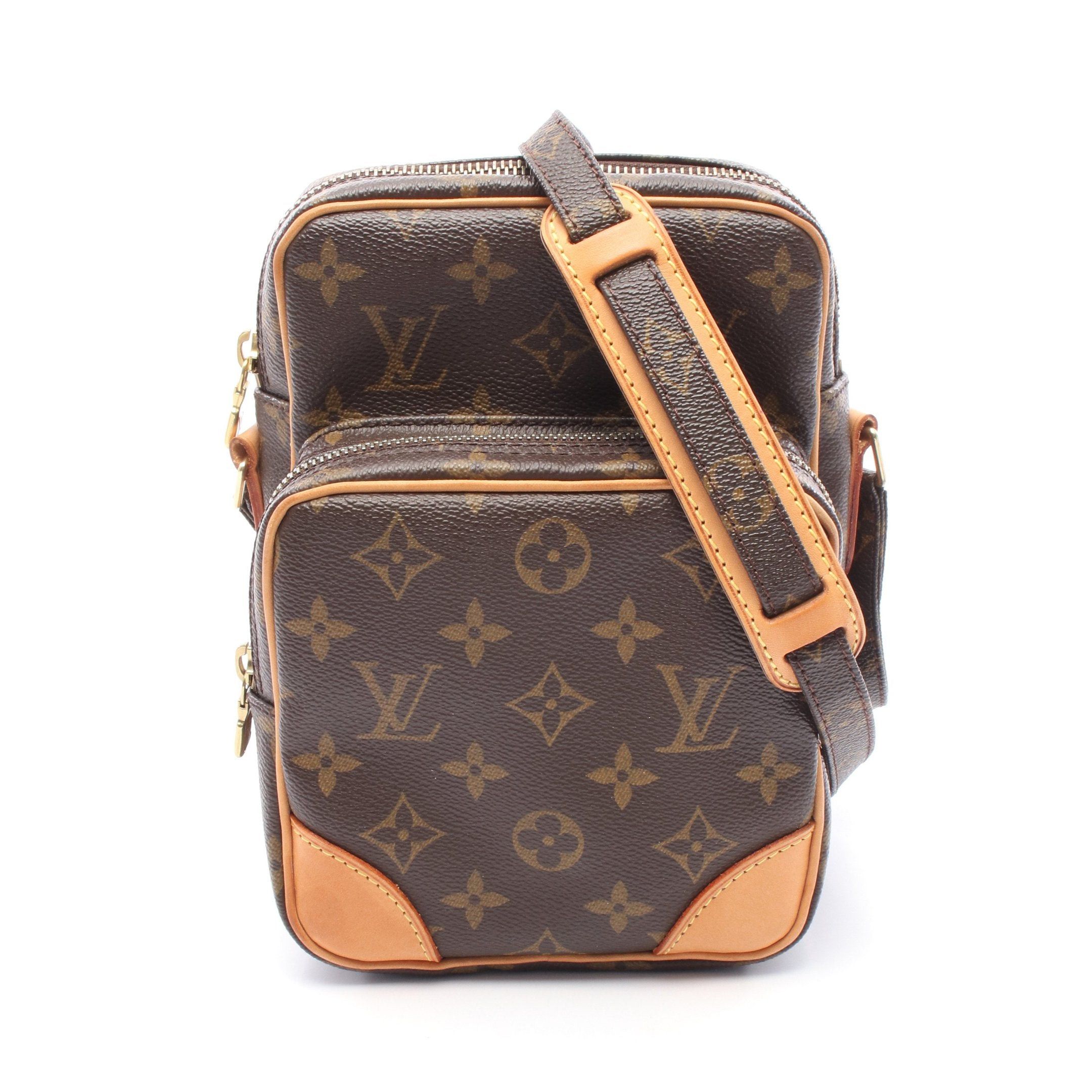 Louis Vuitton Louis Vuitton Amazon Monogram Shoulder Bag Leather Brown Size ONE SIZE - 1 Thumbnail