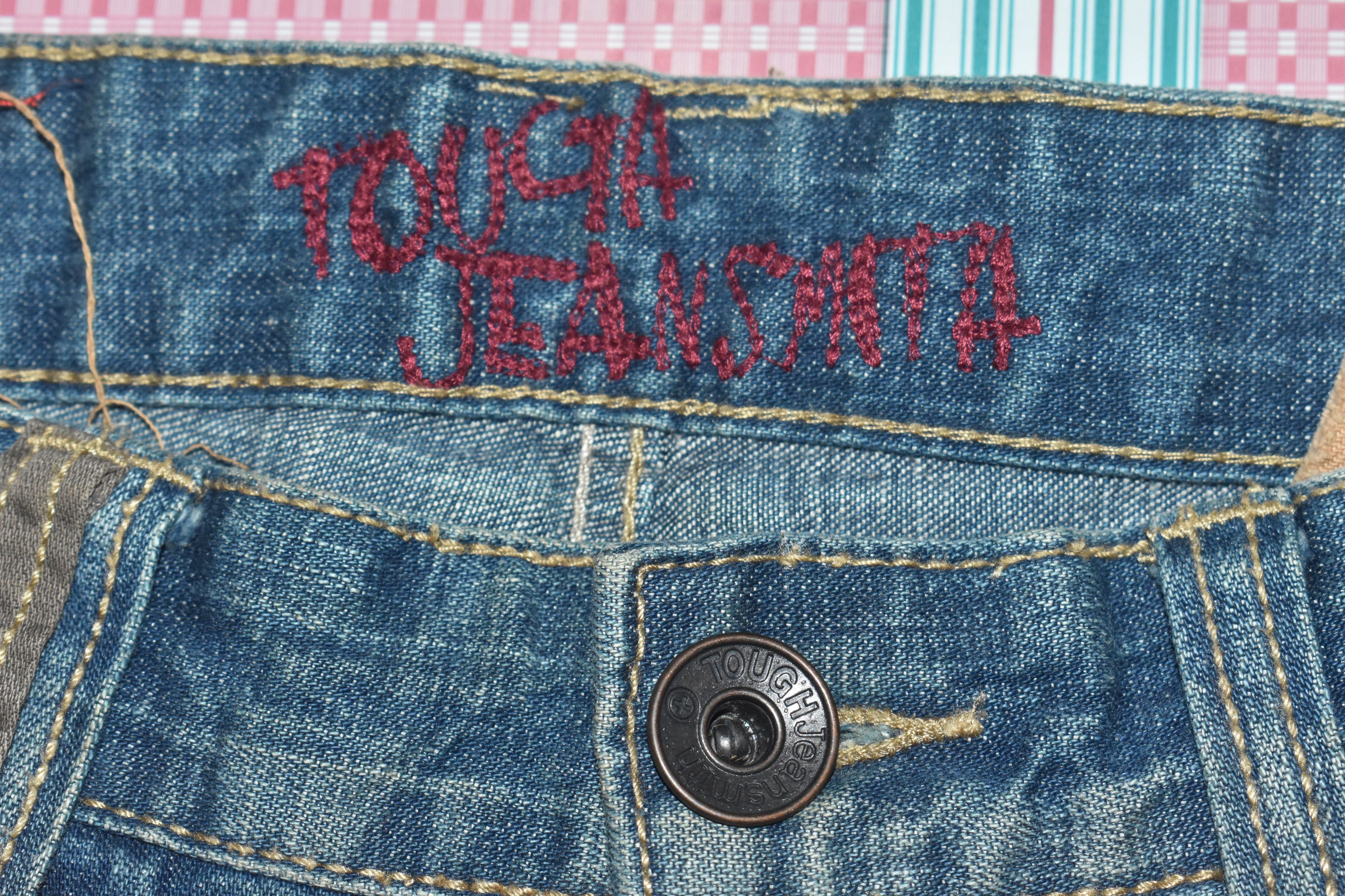 Japanese Brand Flared Tough Jeansmith Patchwork Denim Pants Size US 34 / EU 50 - 8 Thumbnail