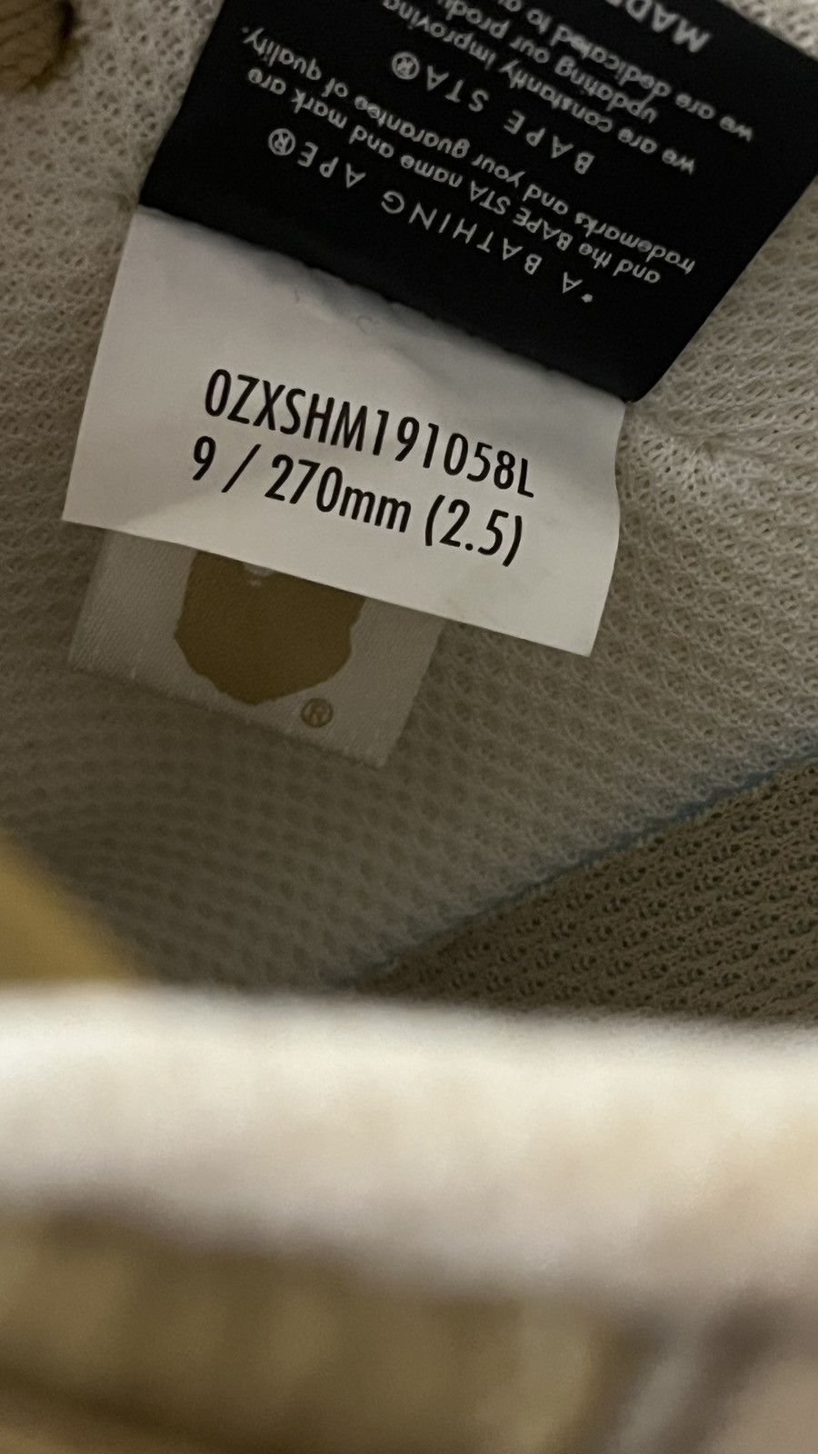 Bape Bapesta Sk8 Sta #4 Beige Gradient Size 9 US A Bathing Ape Size US 9 / EU 42 - 7 Thumbnail