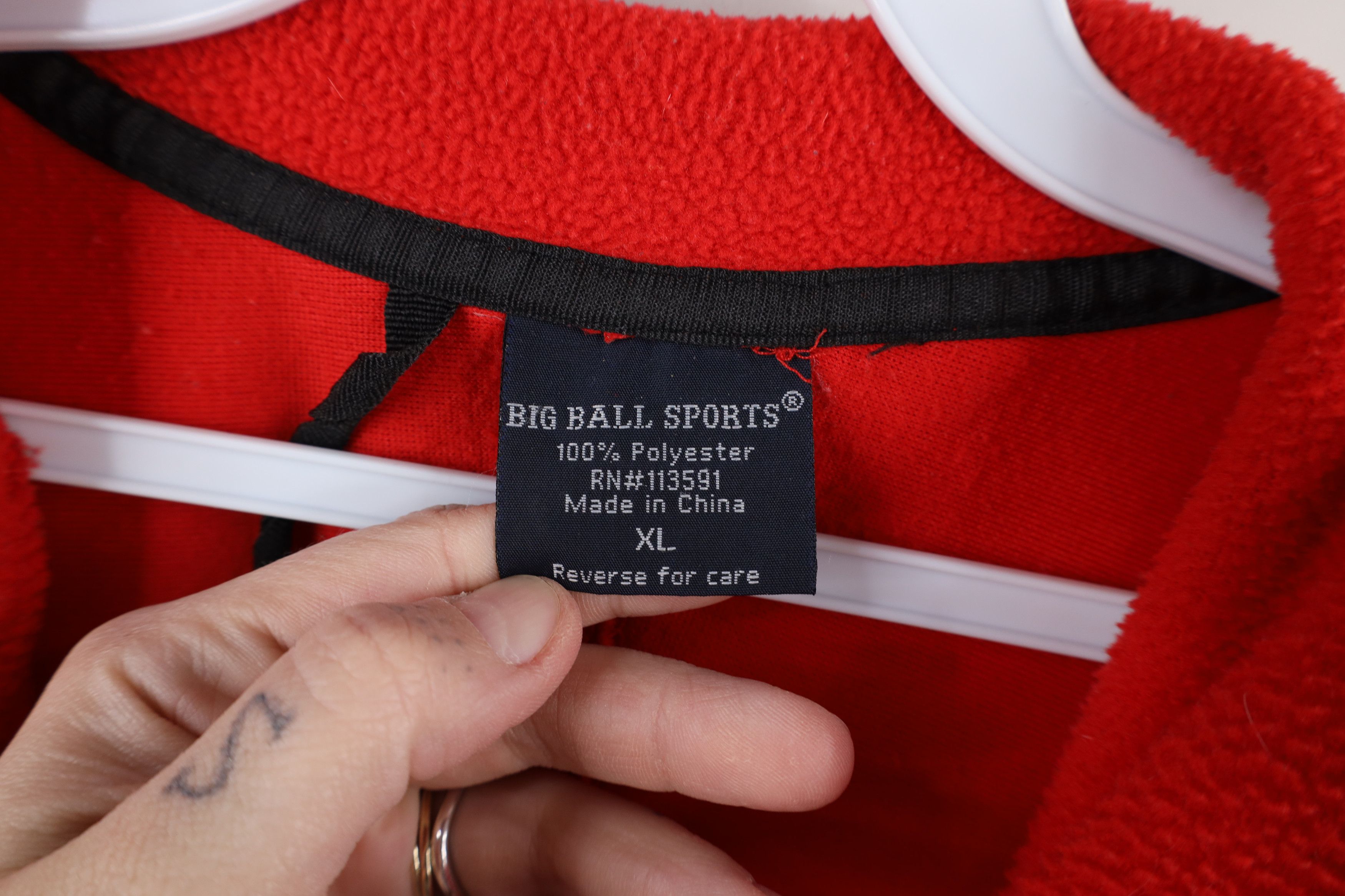 Vintage Vintage 90s Ohio State University Half Zip Fleece Sweater Size US XL / EU 56 / 4 - 8 Thumbnail