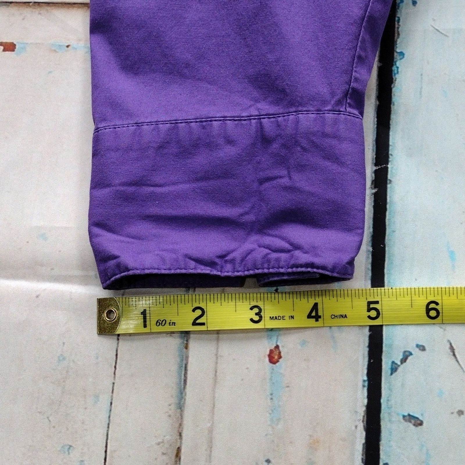 Other Lane Bryant Purple Long Sleeve Button Down Cotton Shirt Size 3XL / US 20-22 - 11 Thumbnail