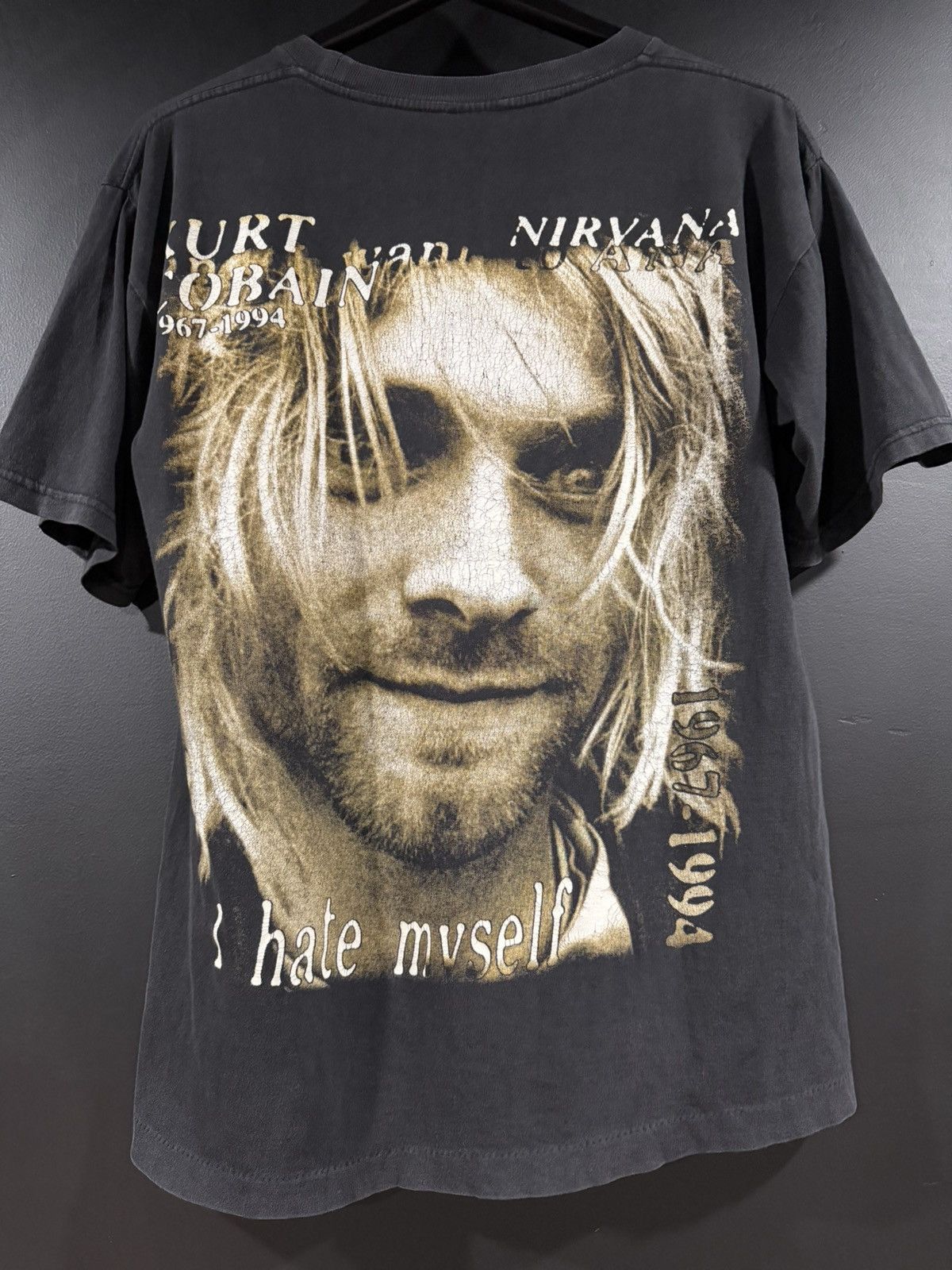 Band Tees 1990s Vintage Nirvana Kurt Cobain Single Stitch Faded Tee L Size US L / EU 52-54 / 3 - 7 Thumbnail