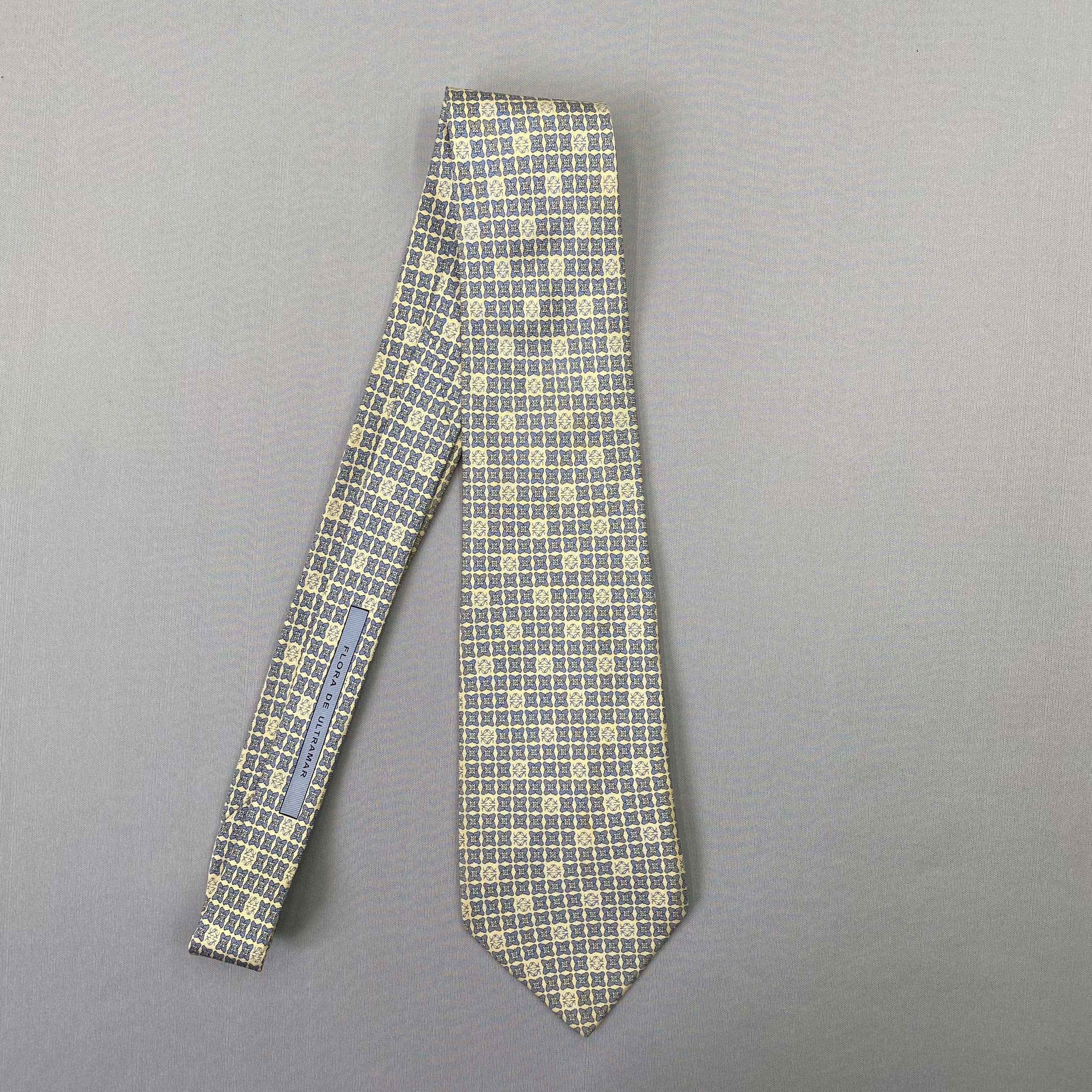 Japanese Brand Vintage Loewe SILK Necktie Cravate Pure Silk Neck Tie Size ONE SIZE - 4 Thumbnail