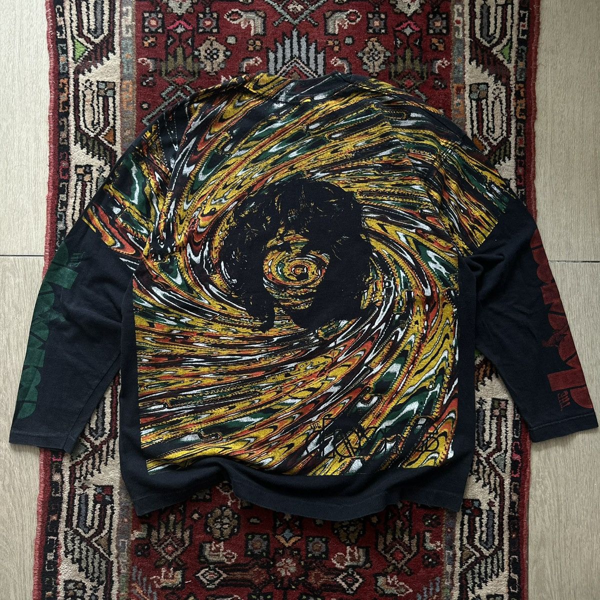Vintage 90s The Doors Jim Morrison Psychedelic Long Sleeve Vintage Size US XL / EU 56 / 4 - 8 Thumbnail