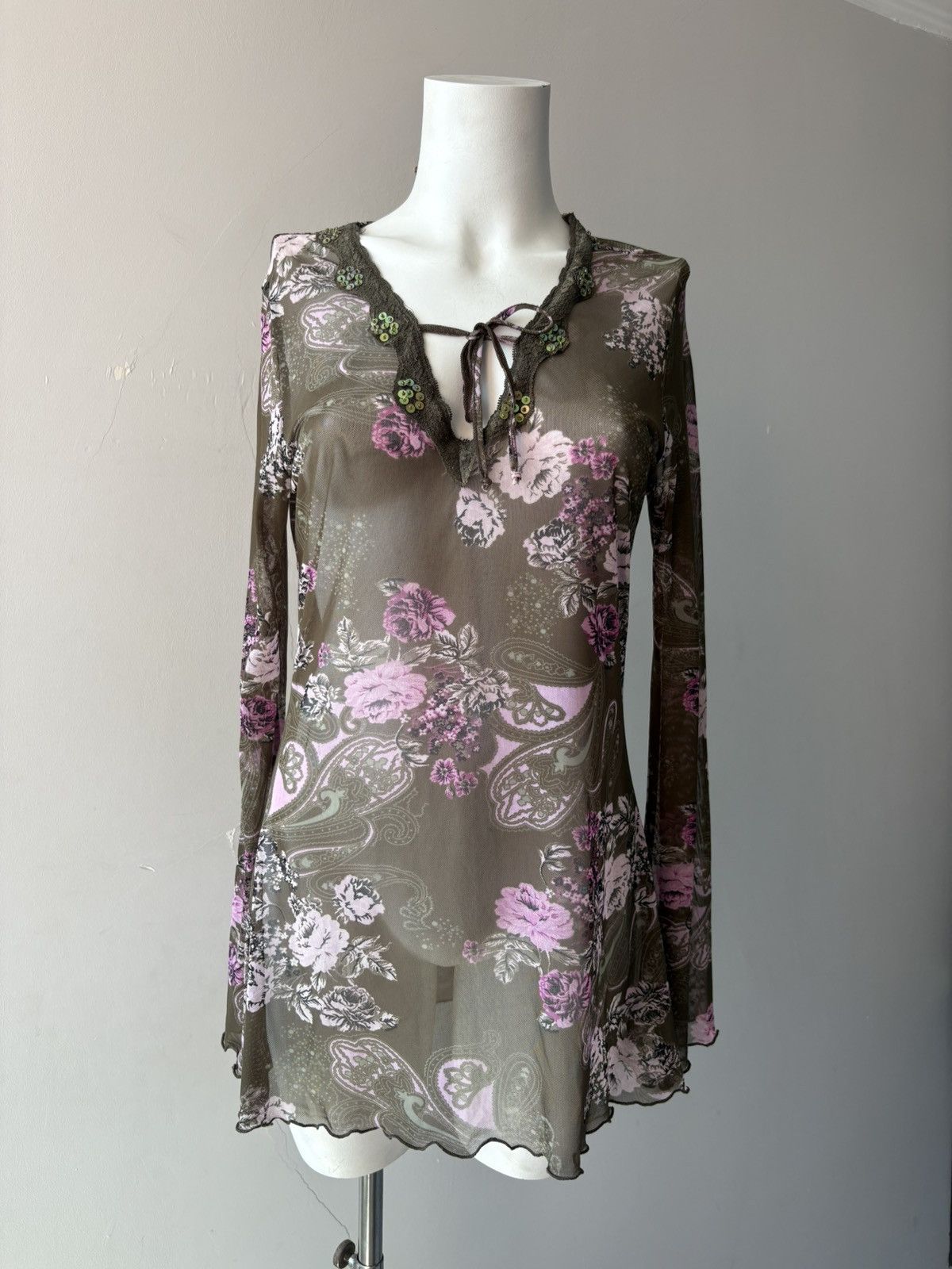 Vintage y2k blouse Size XL / US 12-14 / IT 48-50 - 3 Thumbnail