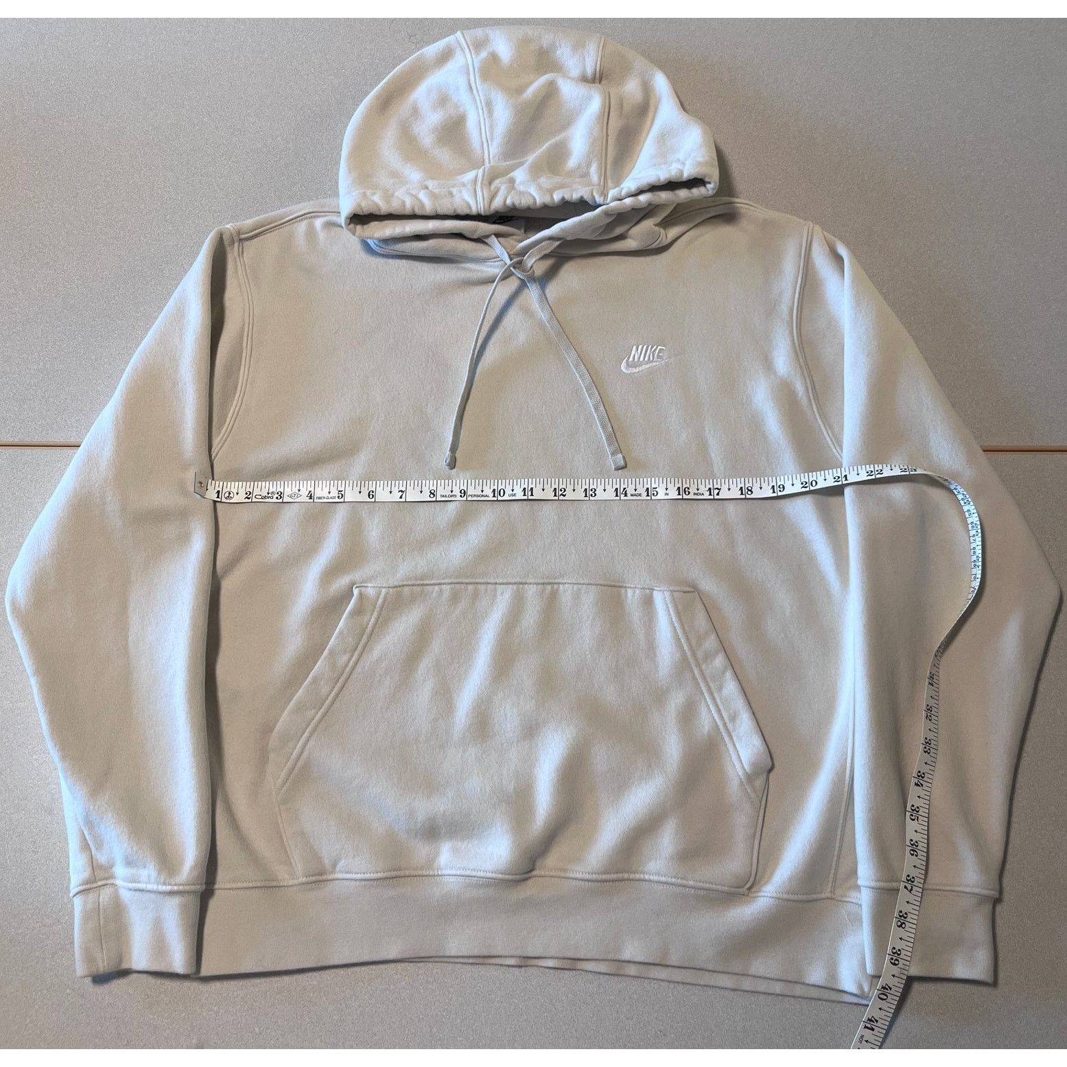 Nike Nike Club Fleece Hoodie – XL – Pale Grey Pullover Sweatshirt Size US XL / EU 56 / 4 - 4 Thumbnail