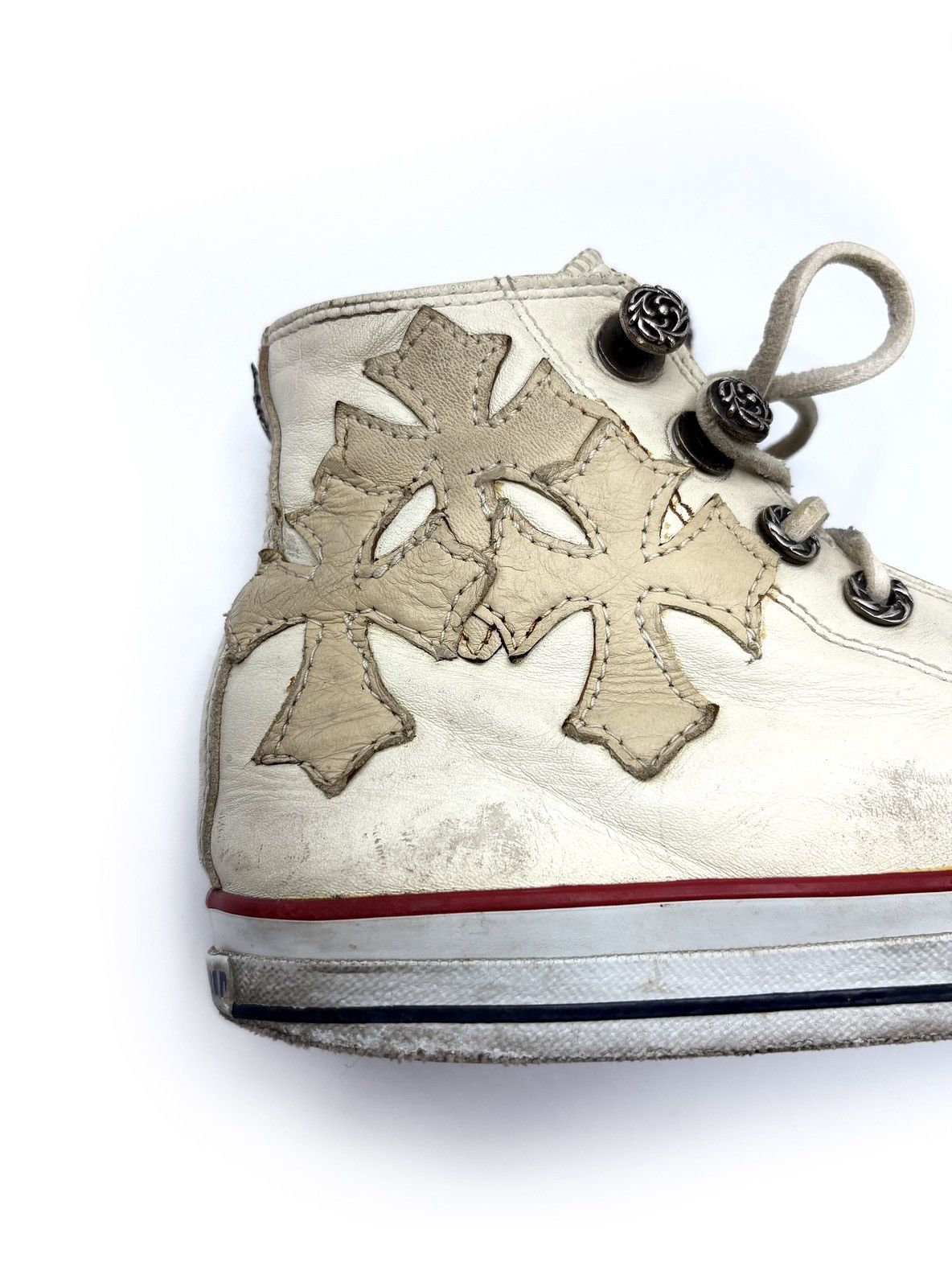 A&G Rock A&G .925 Silver Converse All Star Cross Patch Sneakers Size US 8 / EU 41 - 12 Thumbnail