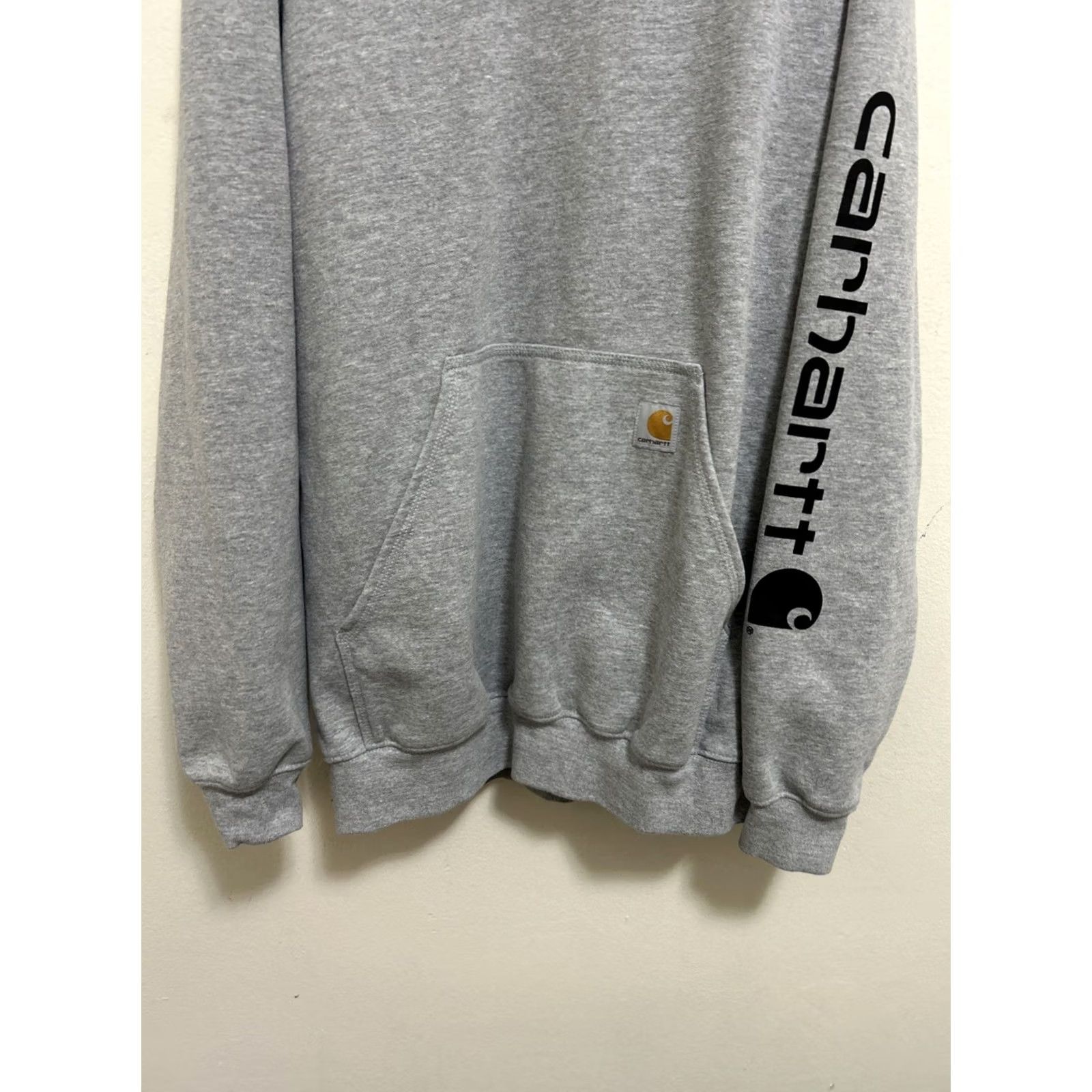 Carhartt Carhartt Hoodie Mens M Gray Loose Fit Pullover Logo Graphic Long Sleeve Midweight Casual Size US M / EU 48-50 / 2 - 3 Thumbnail