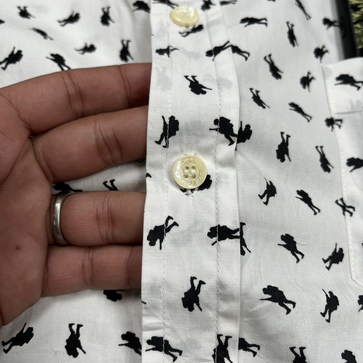 Bape Bape Monogram Button Up Shirt Pocket Logo Size US S / EU 44-46 / 1 - 6 Thumbnail