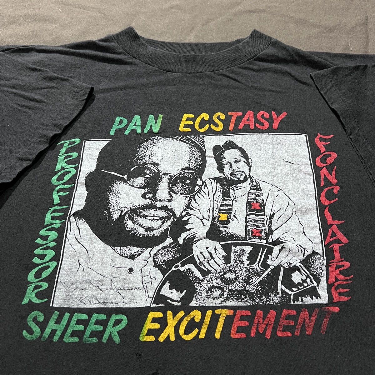 Rap Tees Rare Vintage 90s Ken Professor Philmore Steel Pan Percussion Size US XL / EU 56 / 4 - 1 Thumbnail
