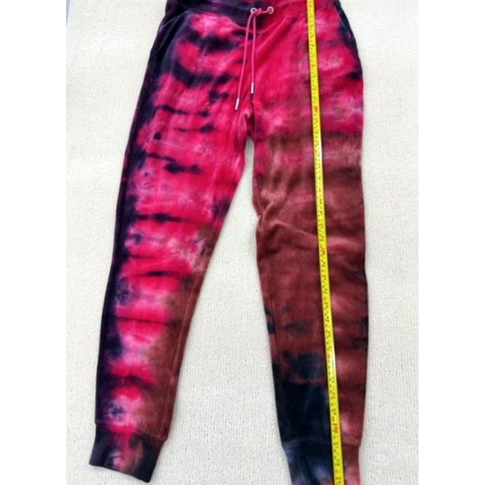 Juicy Couture Juicy Couture Pink Tie Dye Velour Sweatpants Sweatpants M Womenswear Regular Pink Tie Dye Y2K Girls Womens Size 32" / US 10 / IT 46 - 5 Thumbnail