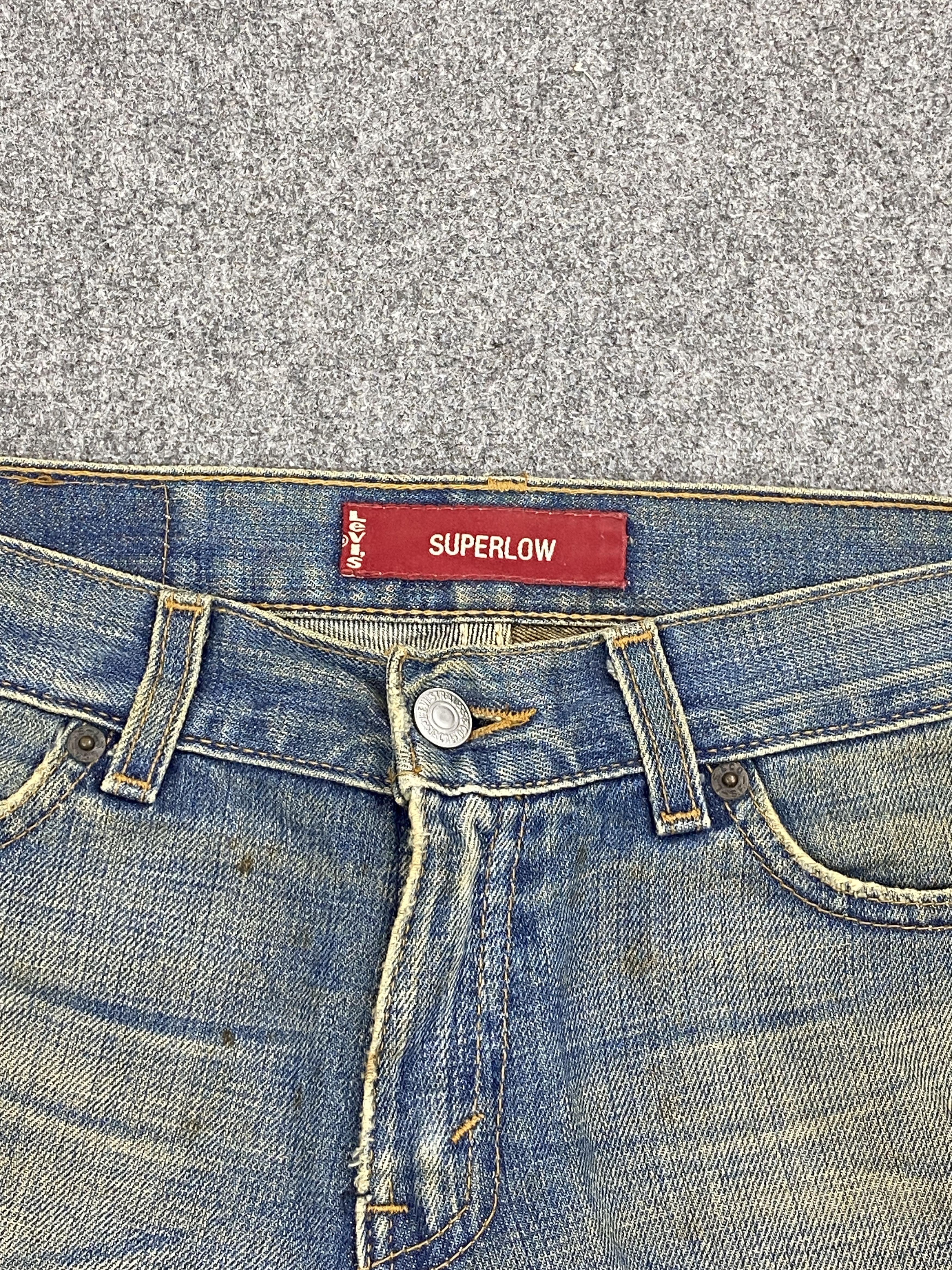Levi's Rusty Vintage 90s Levis 518 Superlow Bootcut Jeans DP2637 Size US 33 - 9 Thumbnail