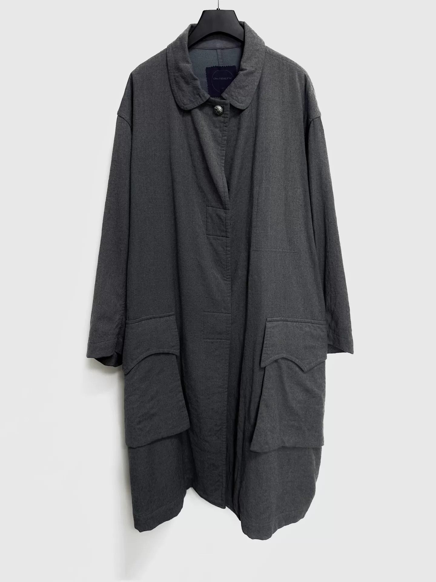 Casey Vidalenc wool coat with silver buckle Size L / US 10 / IT 46 - 1 Thumbnail