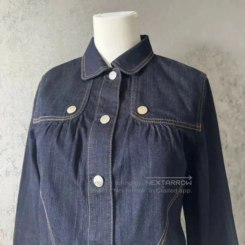 Burberry Burberry Blue Cotton Women's Jacket. Size S / US 4 / IT 40 - 2 Thumbnail