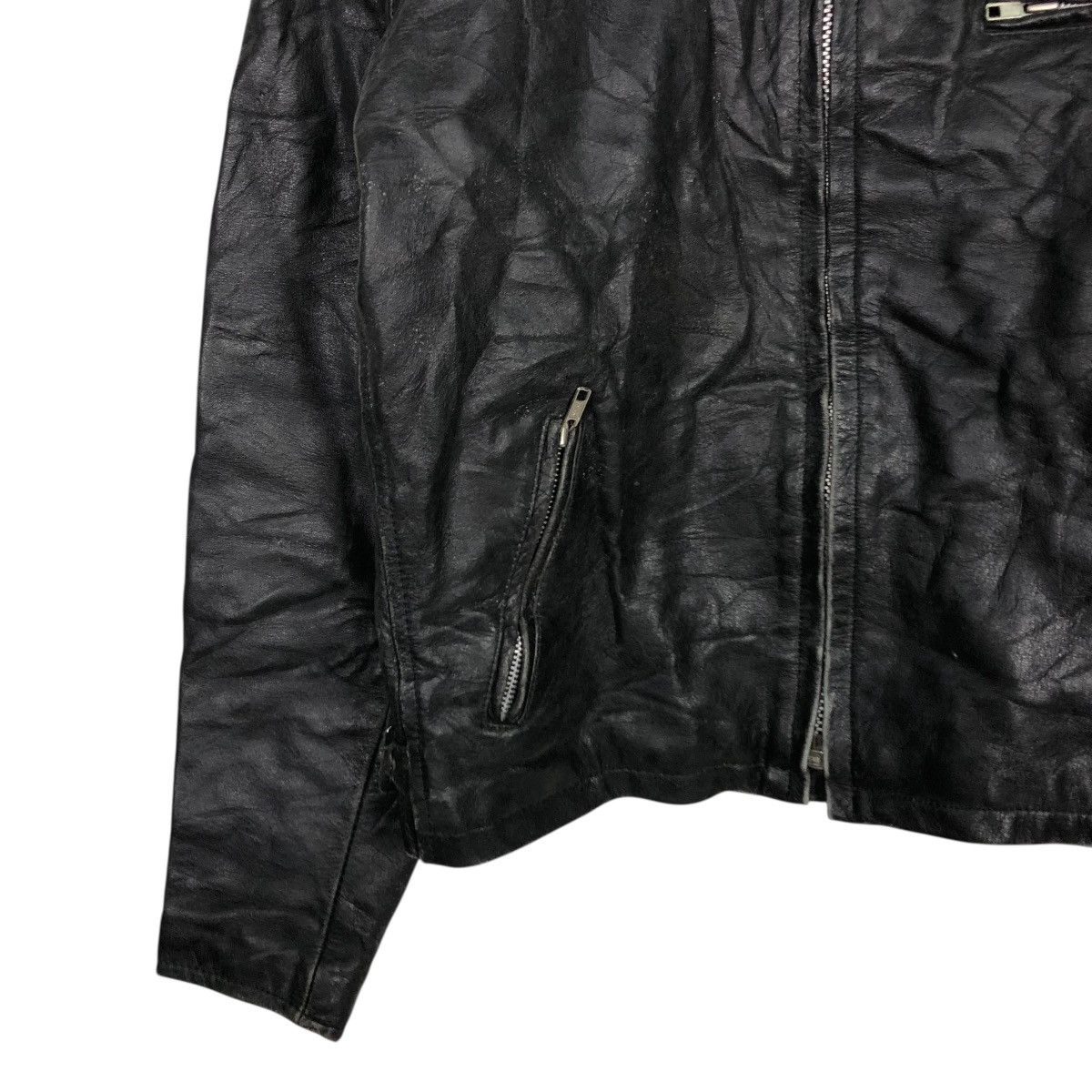 Japanese Brand 🔥VINTAGE BIKER LEATHER JACKET UNBRANDED ISSEY MIYAKE Size US M / EU 48-50 / 2 - 6 Thumbnail