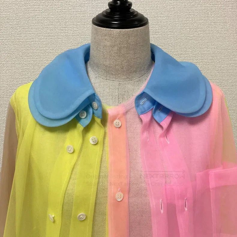 Comme des Garcons Comme Des Garcons Three-layer Perspective Round Neck Shirt Size XS / US 0-2 / IT 36-38 - 5 Thumbnail
