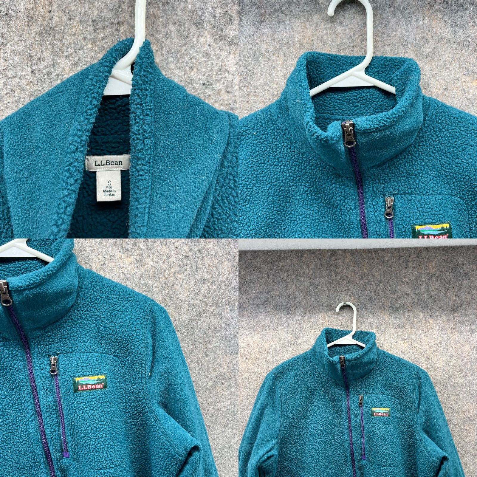 Vintage VINTAGE L.L.Bean Sweater Women Small Teal Blue Half Zip Mountain Fleece Polartec 1/2 Zip Jacket Pullover Size S / US 4 / IT 40 - 8 Thumbnail