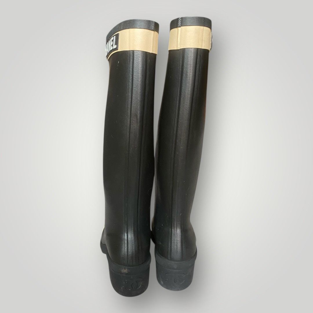Chanel Chanel Long Rain Boots Size US 7 / IT 37 - 6 Thumbnail