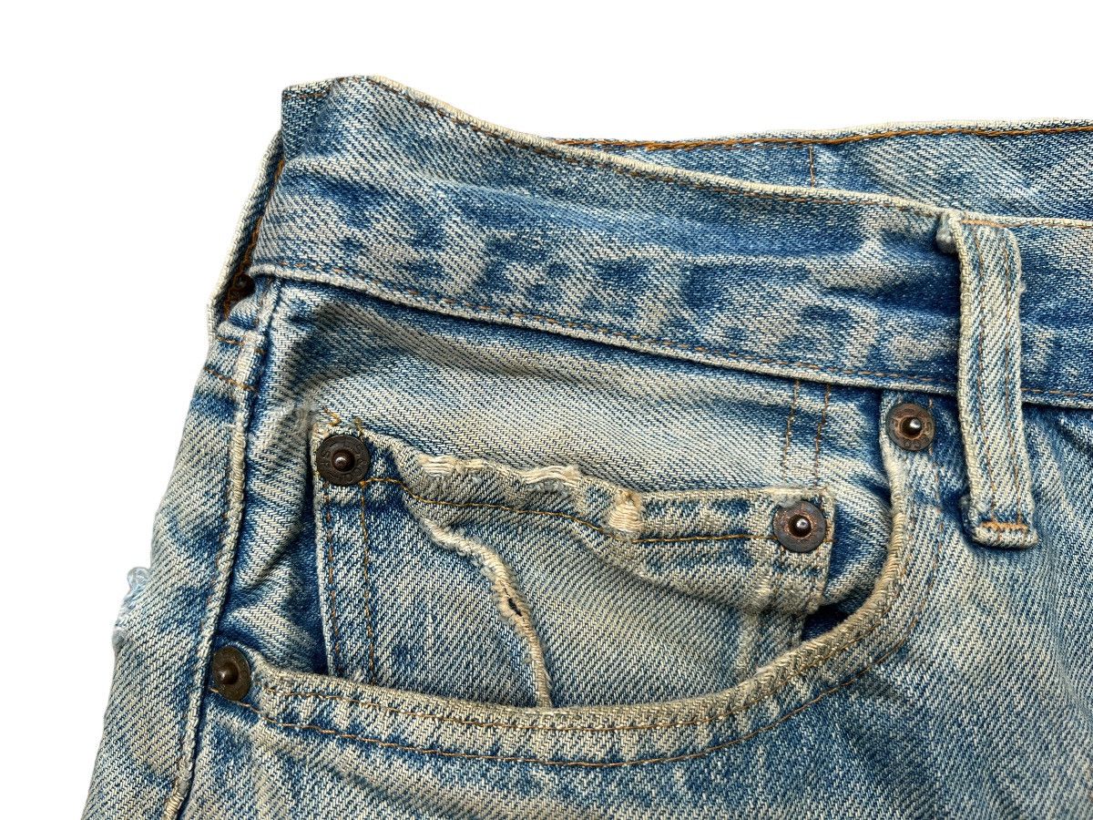 Levi's Vintage Clothing Vintage 80s Levi’s 501 Selvedge Distressed Denim Jeans 32x31 Size US 32 / EU 48 - 6 Thumbnail