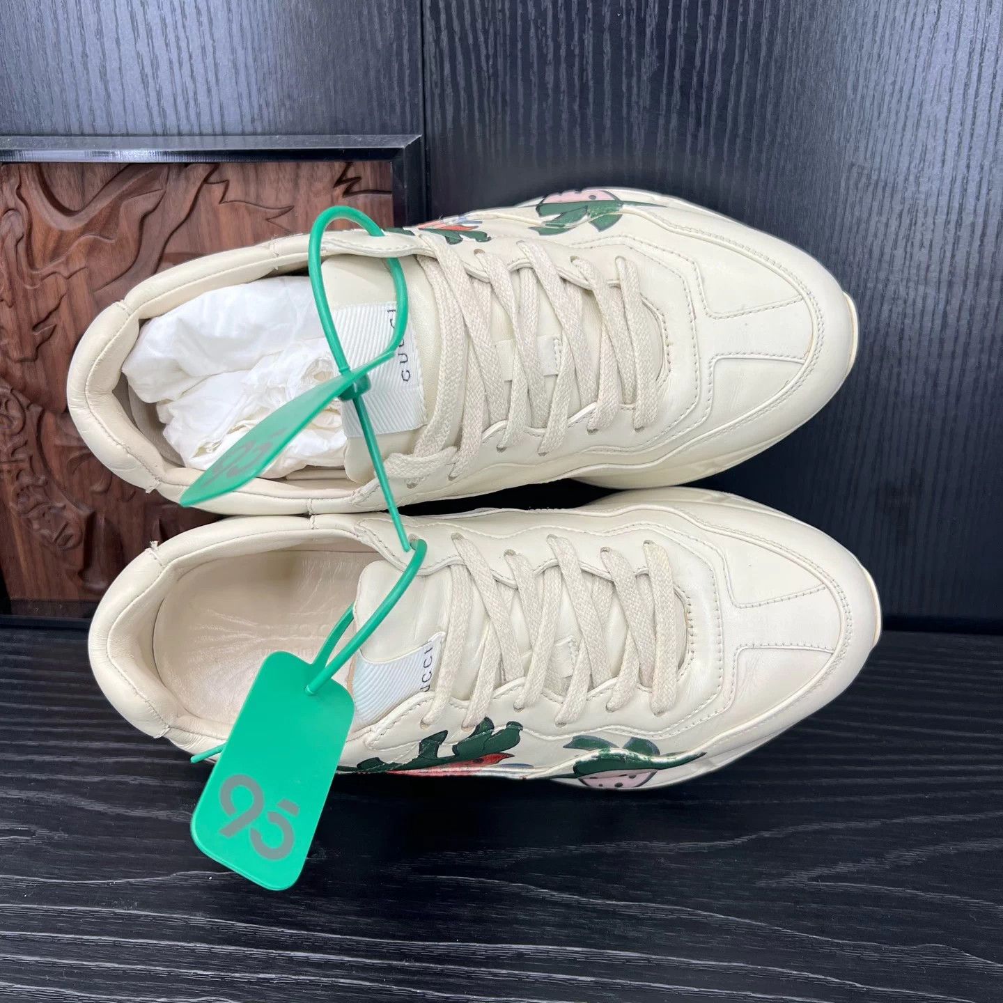 Gucci Gucci Rhyton Strawberry Women's Sneakers New 37 Size US 6 / IT 36 - 5 Thumbnail