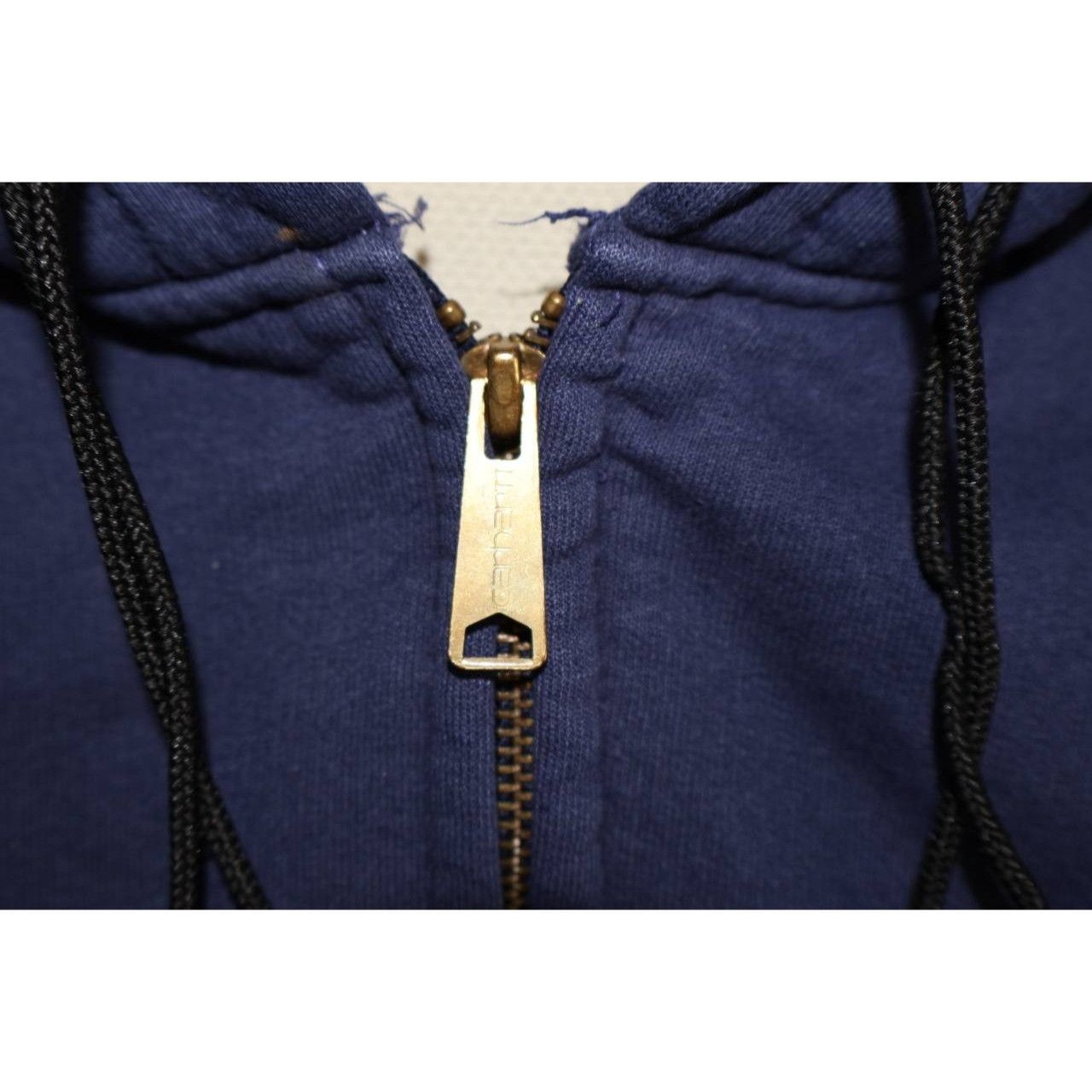 Carhartt Vtg Carhartt Workwear Jacket Navy Full Zip K129 Thermal Size US XXL / EU 58 / 5 - 8 Thumbnail