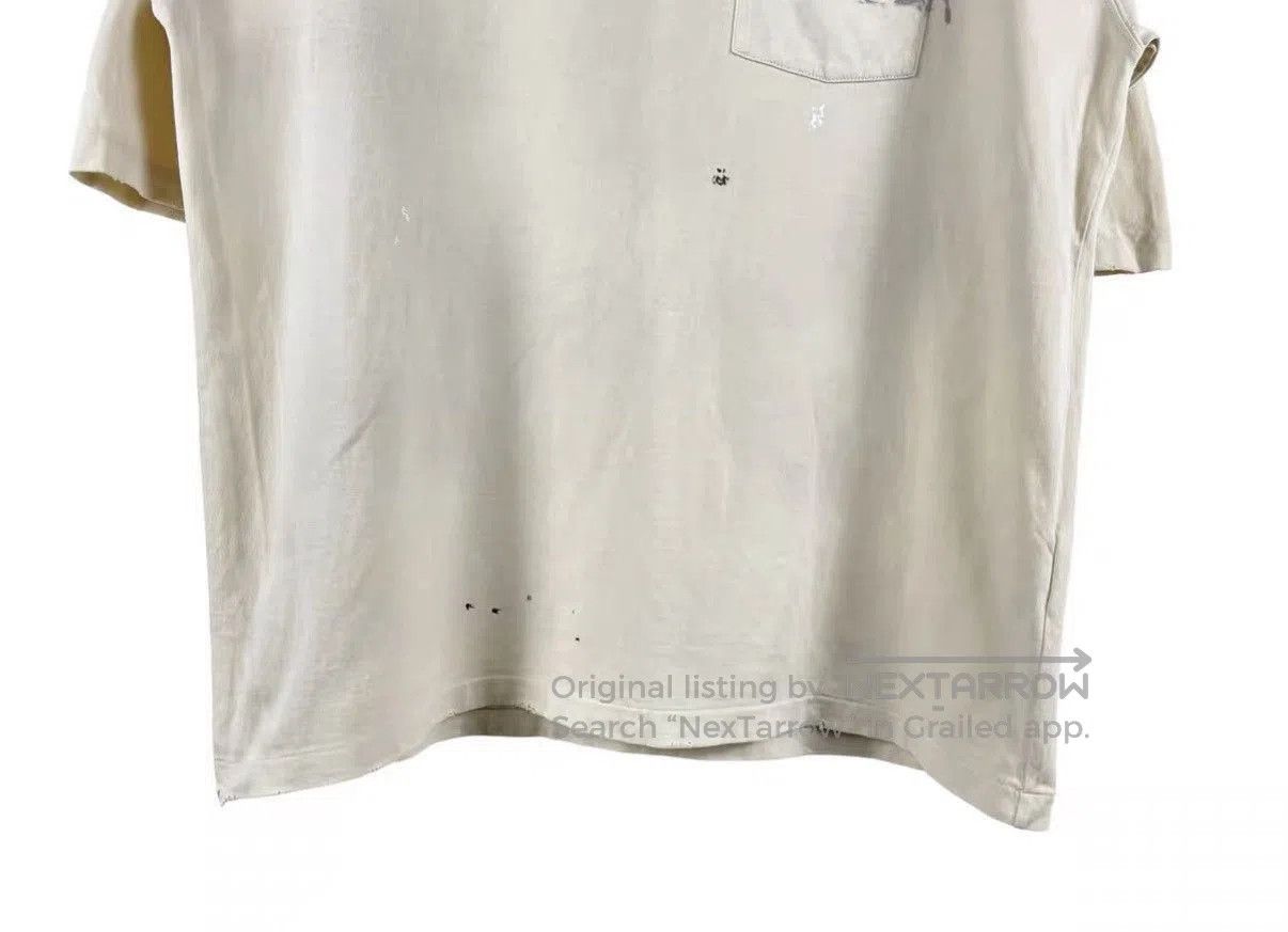 Maison Margiela Beige Distressed Short Sleeve Shirt. Size US L / EU 52-54 / 3 - 4 Thumbnail