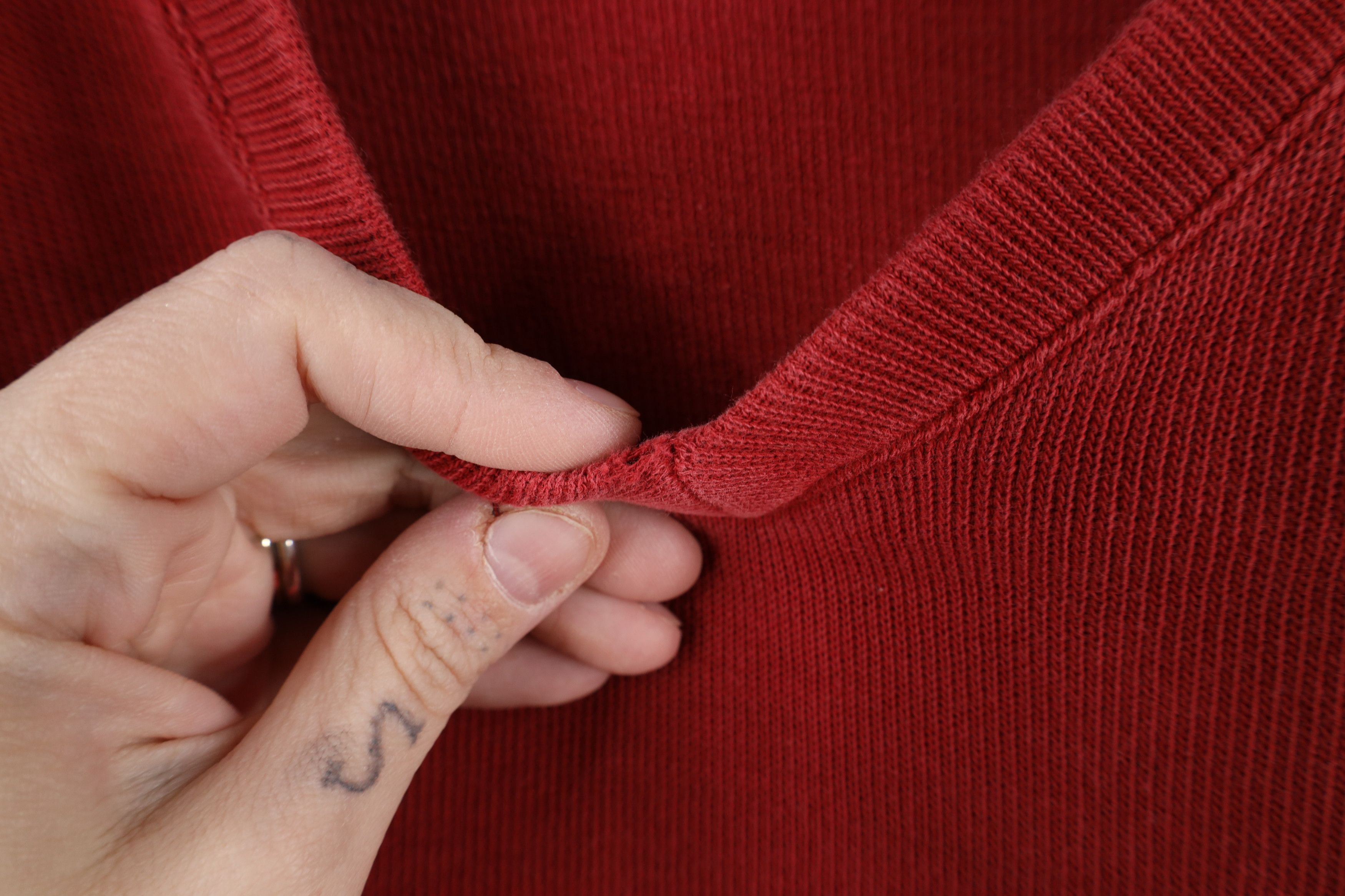 J.Crew × Vintage Vintage 90s J Crew Cotton Ribbed Knit Long Sleeve T-Shirt Size US L / EU 52-54 / 3 - 4 Thumbnail