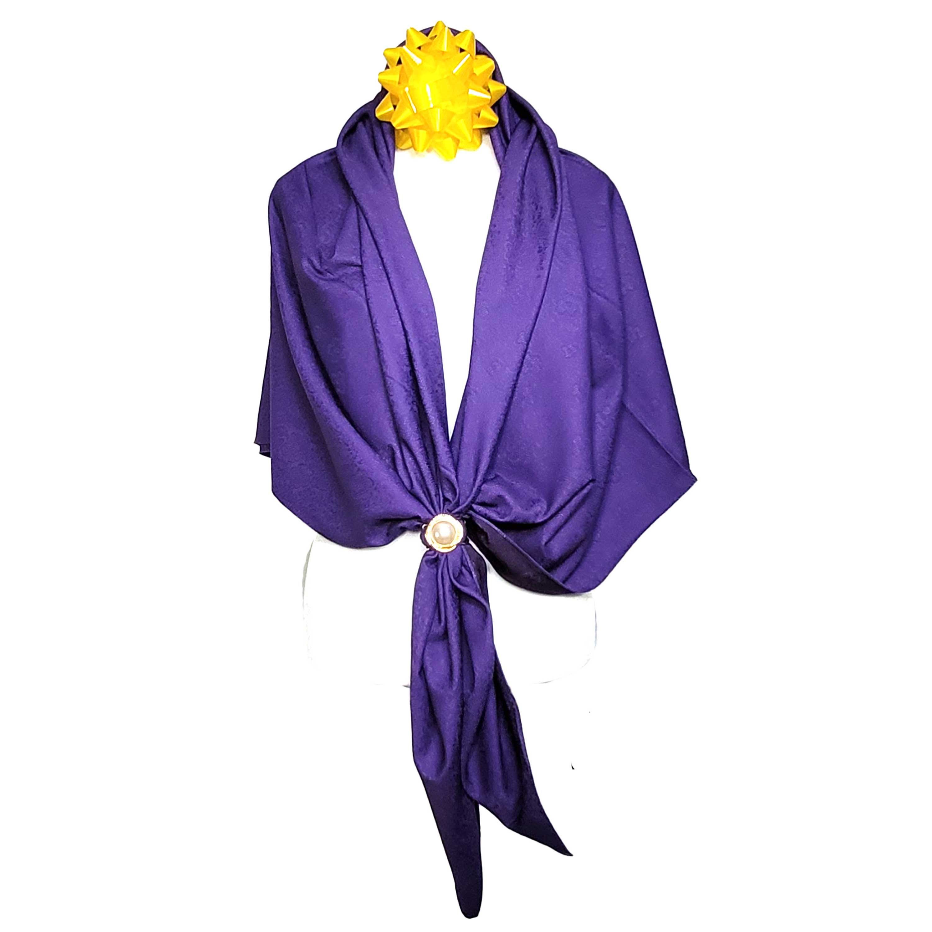 NWT Double-Sided Silk Scarf 52x52 Large Square Wrap 3403