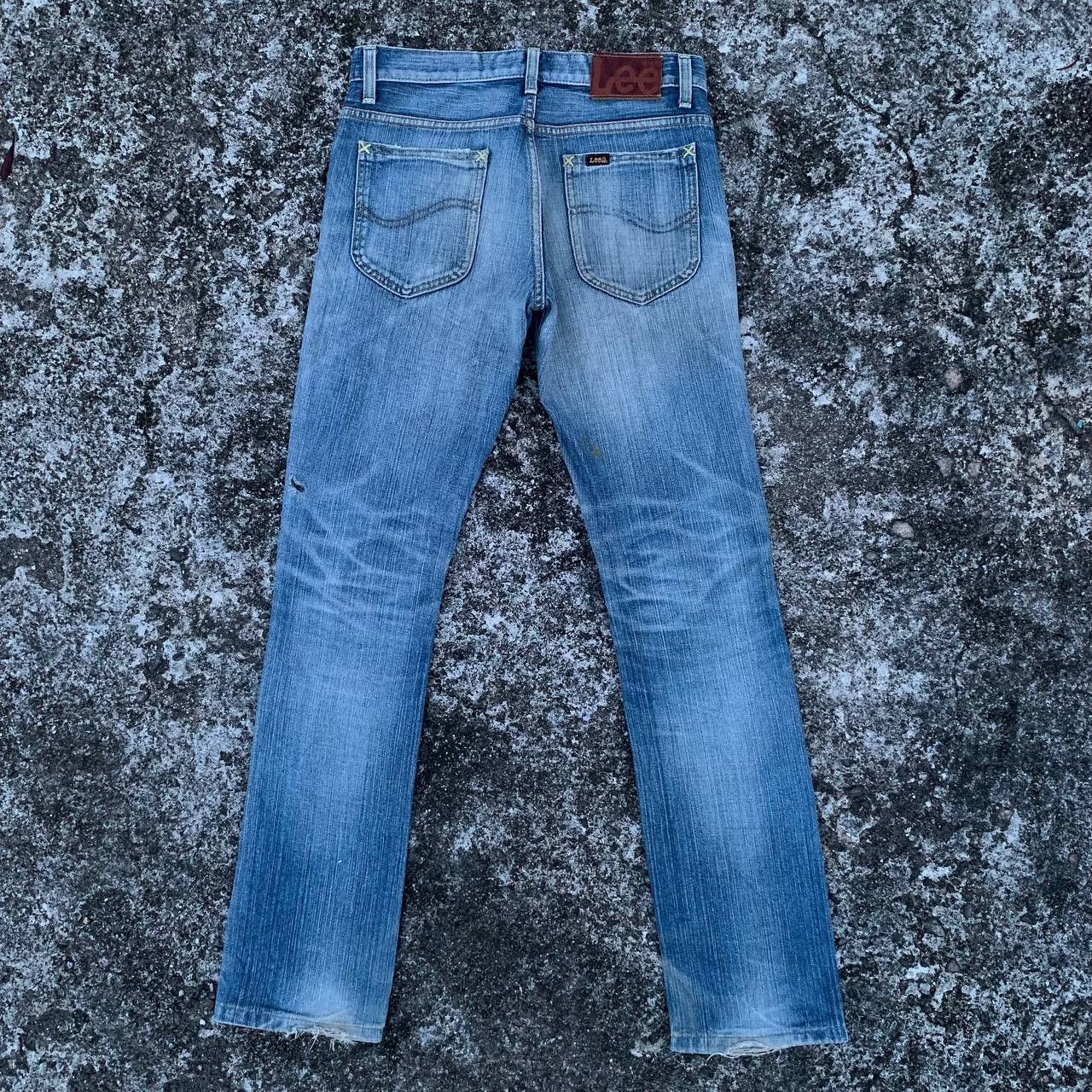 Lee Lee Riders Jeans Light Blue Wash Denim Union Made Size US 29 - 2 Thumbnail