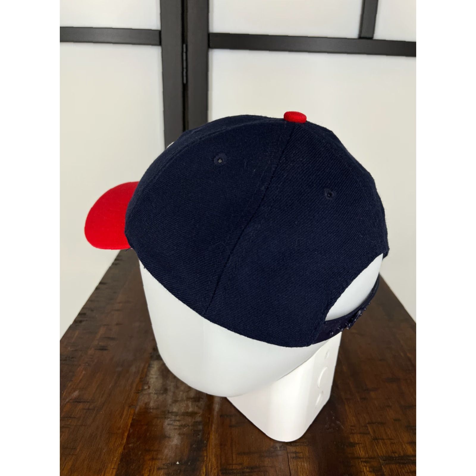 Vintage Lewis University Hat Cap Snap Back Adult One Size Red Blue Embroider Wool Blend Size ONE SIZE - 5 Thumbnail