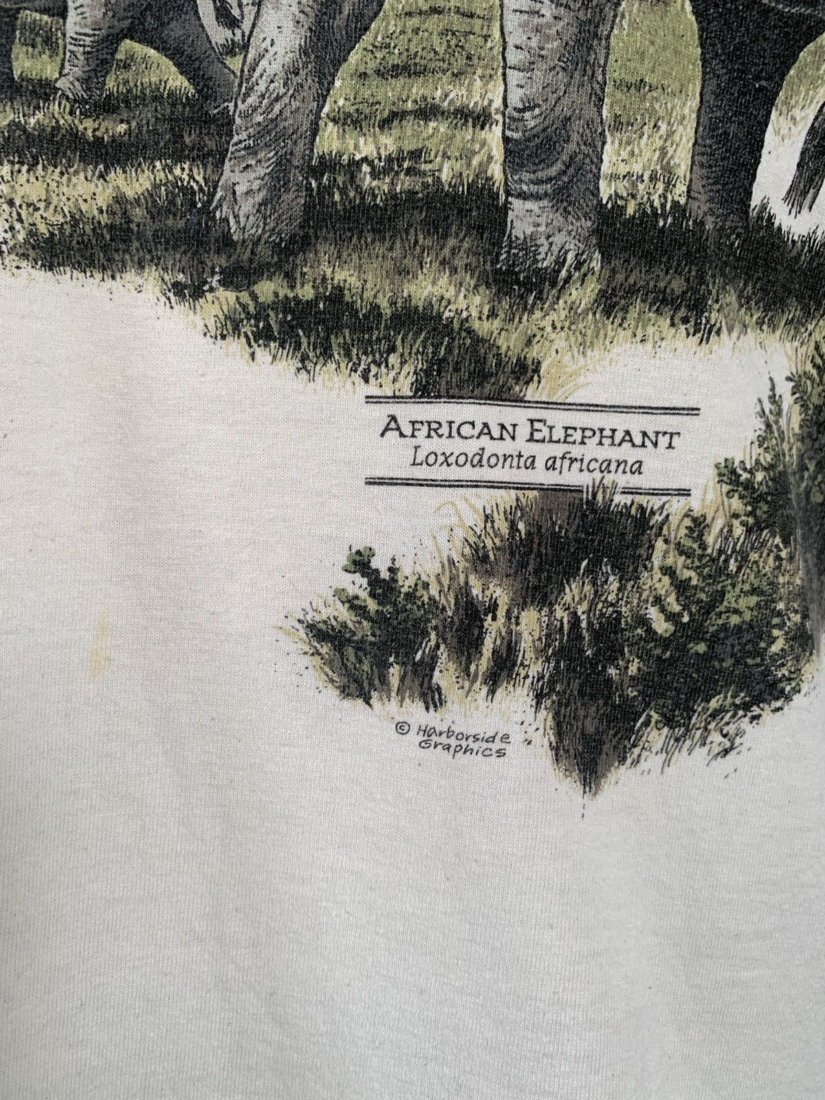 Habitat × Vintage Vintage 90s African Elephant Painting Graphics T shirt Size US M / EU 48-50 / 2 - 3 Thumbnail