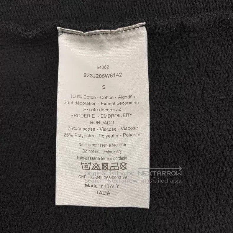 Dior Dior Black bee cotton hooded zipper long-sleeved sweatshir Size US S / EU 44-46 / 1 - 7 Thumbnail
