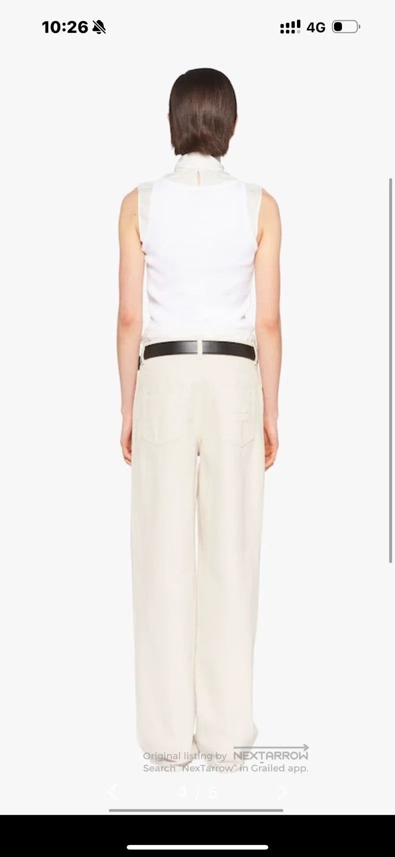 Miu Miu Miu Miu 24 White high-waisted jeans Size 24" / US 00 / IT 34 - 8 Thumbnail