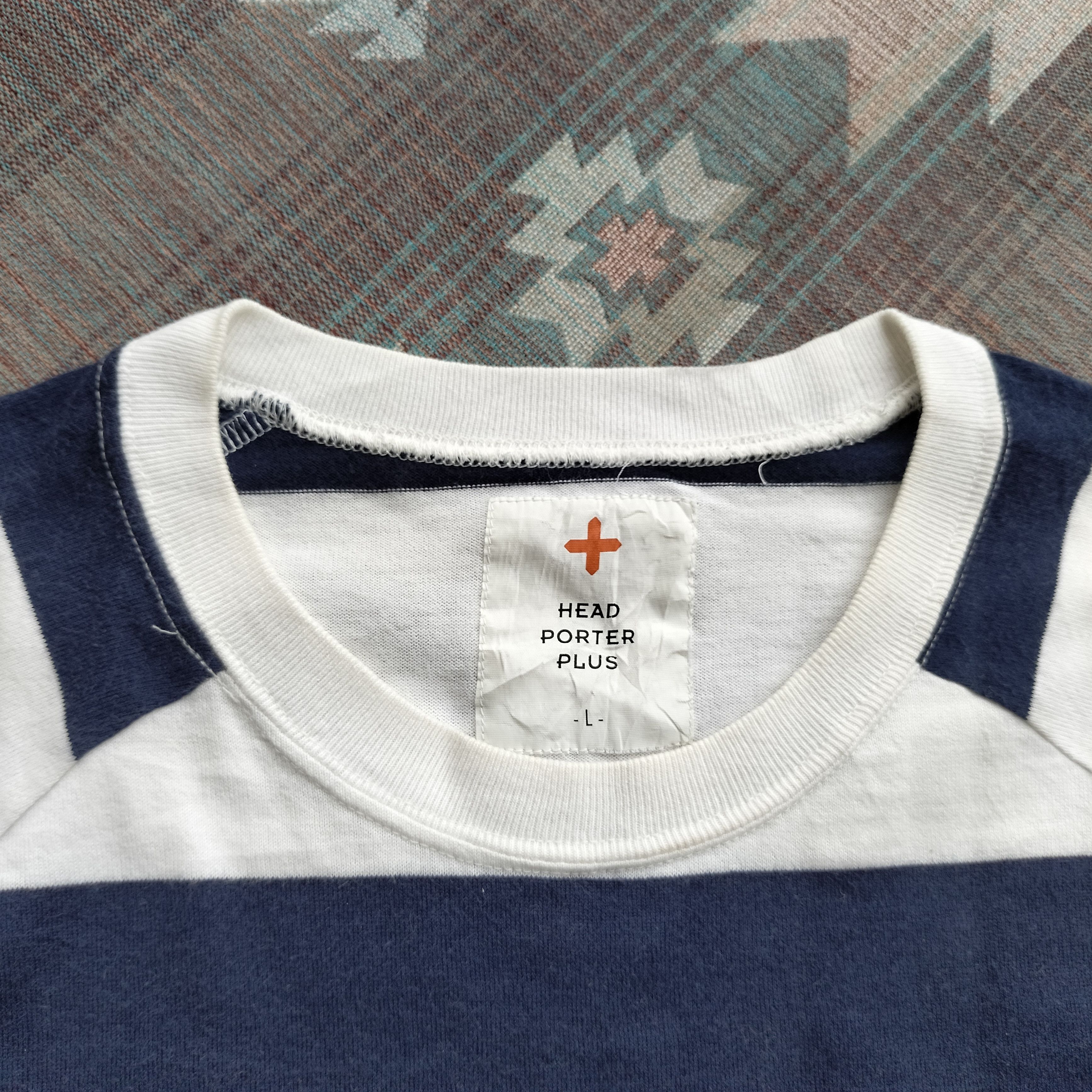 Porter Head Porter plus japan stripe navy white Ls shirt Size US L / EU 52-54 / 3 - 7 Thumbnail