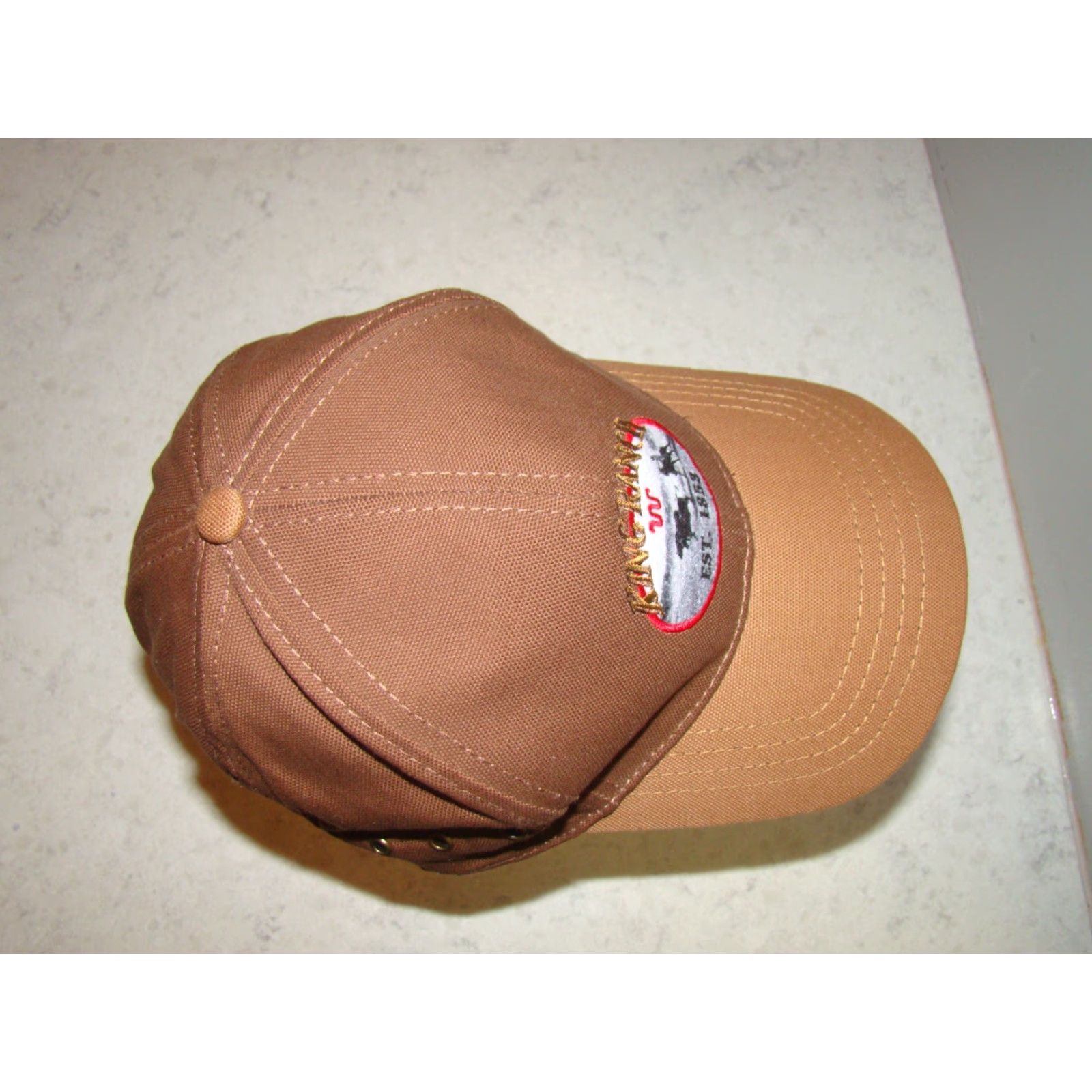 Vintage VINTAGE King Ranch Kingsville TX Adjustable Strap Brown Canvas Hat USA Size ONE SIZE - 7 Thumbnail