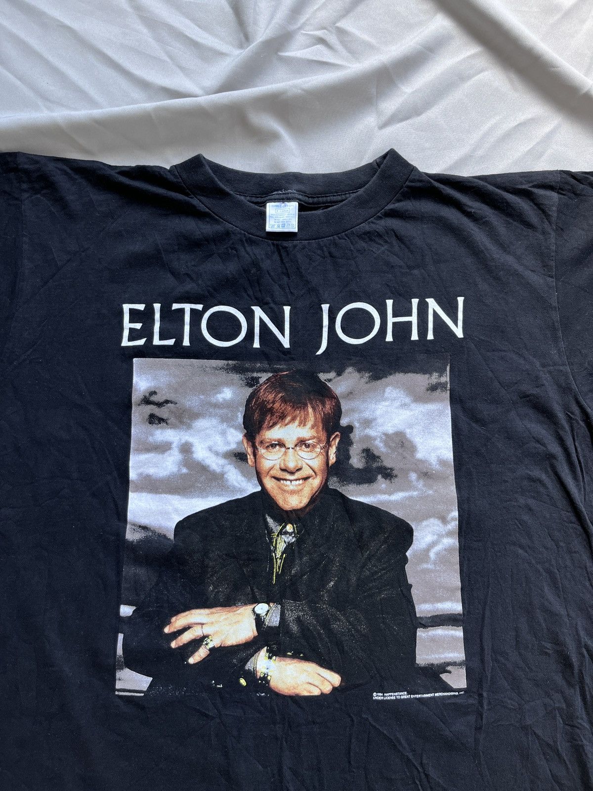Band Tees ELTON JOHN 1994 Vintage Tour T-shirt Size US XL / EU 56 / 4 - 2 Thumbnail