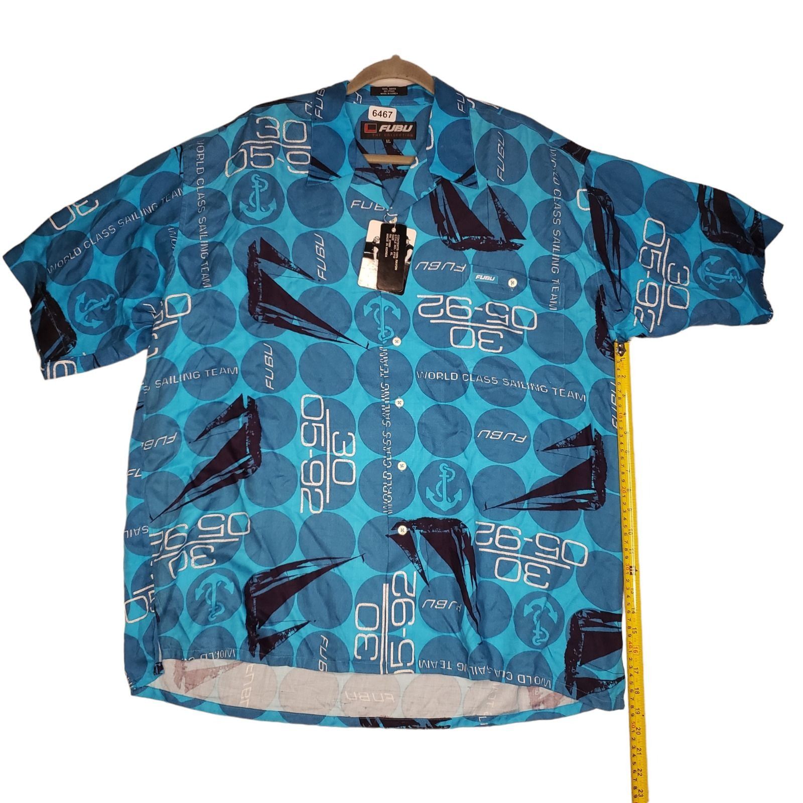 Fubu VTG FUBU World Class Sailing Team Button Up Shirt Size XL Size US XL / EU 56 / 4 - 15 Thumbnail