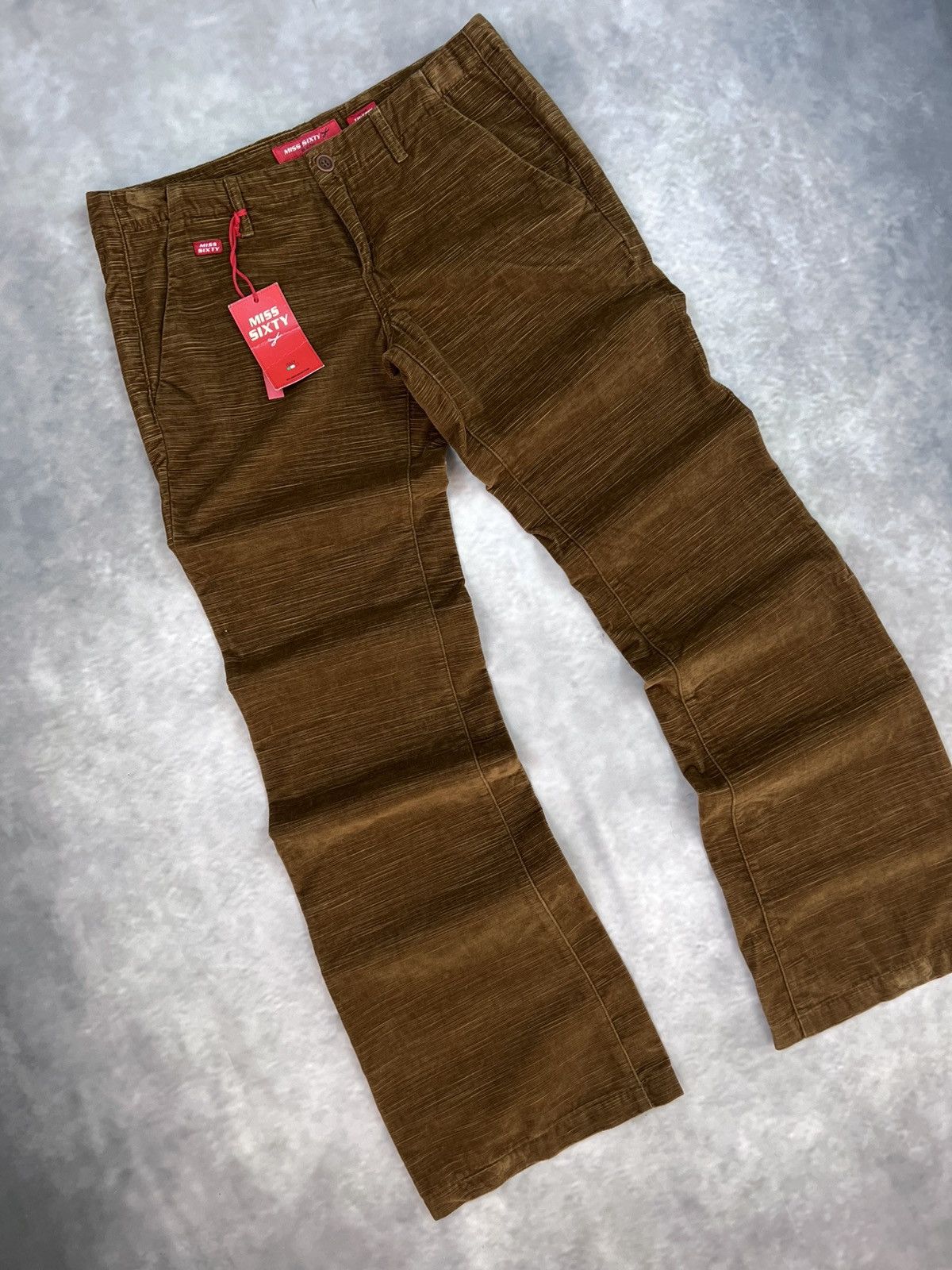 Miss Sixty NWT Miss Sixty Thierry Horizontal Corduroy Flares Sz 30 Y2K Size 30" / US 8 / IT 44 - 2 Thumbnail